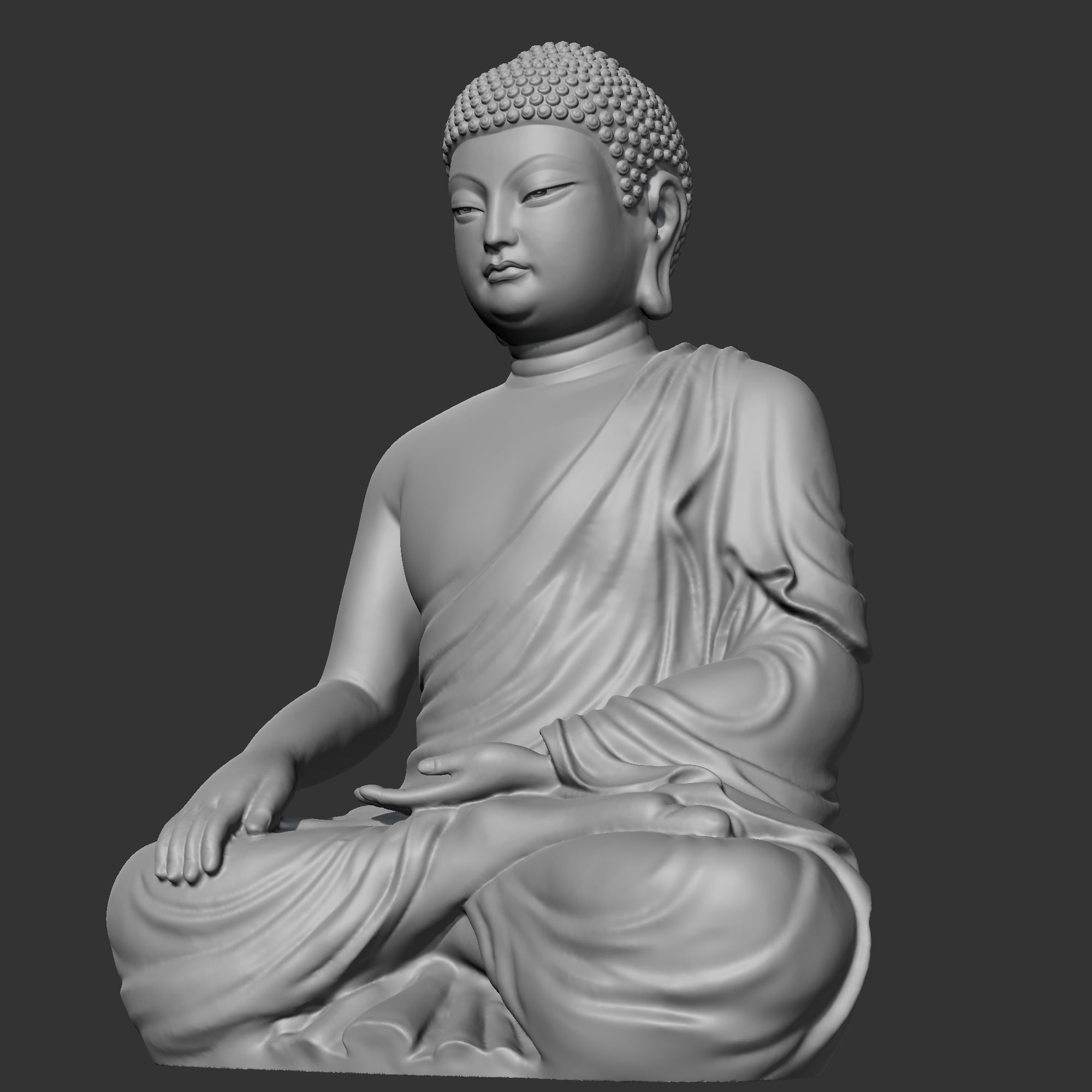 Buddha 3D print model statue 3D print model_2