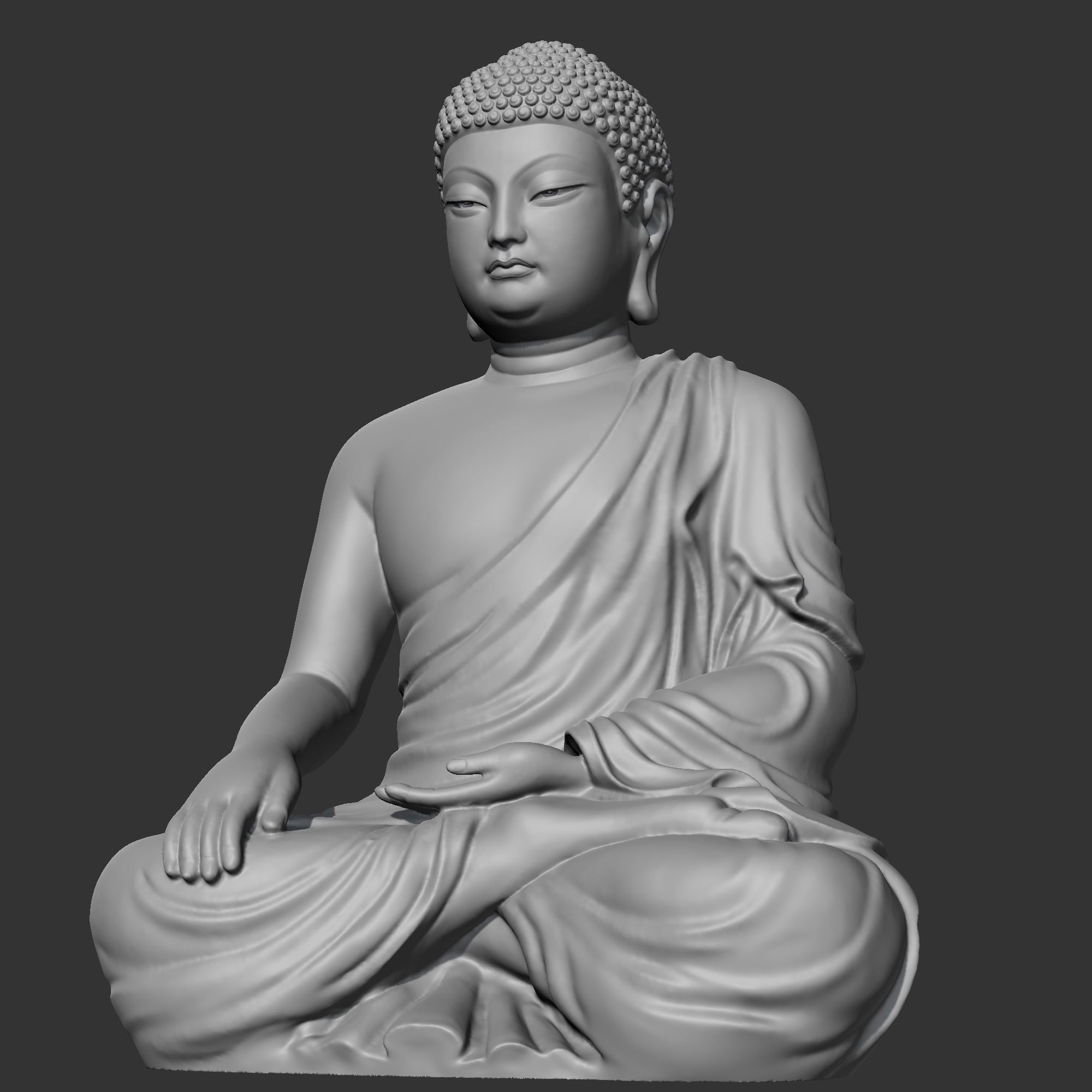 Buddha 3D print model statue 3D print model_1