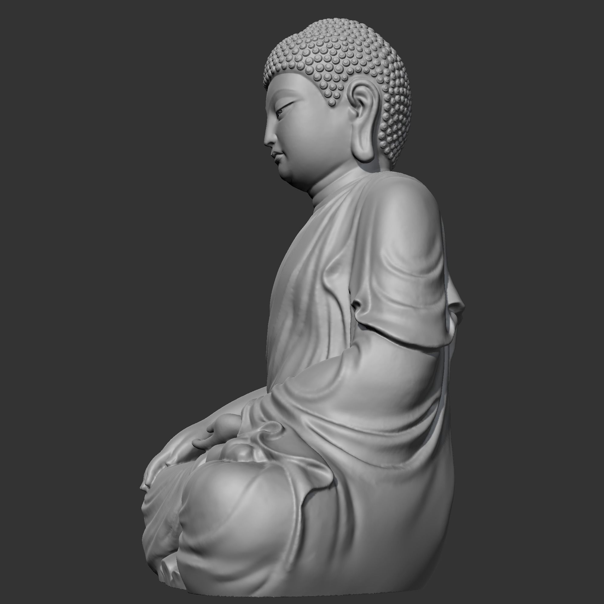 Buddha 3D print model statue 3D print model_4