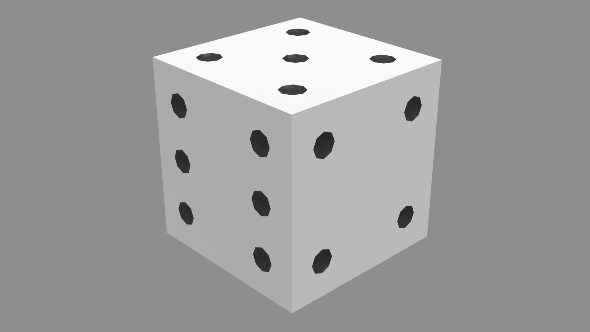 Basic Dice Low-poly 3D model
