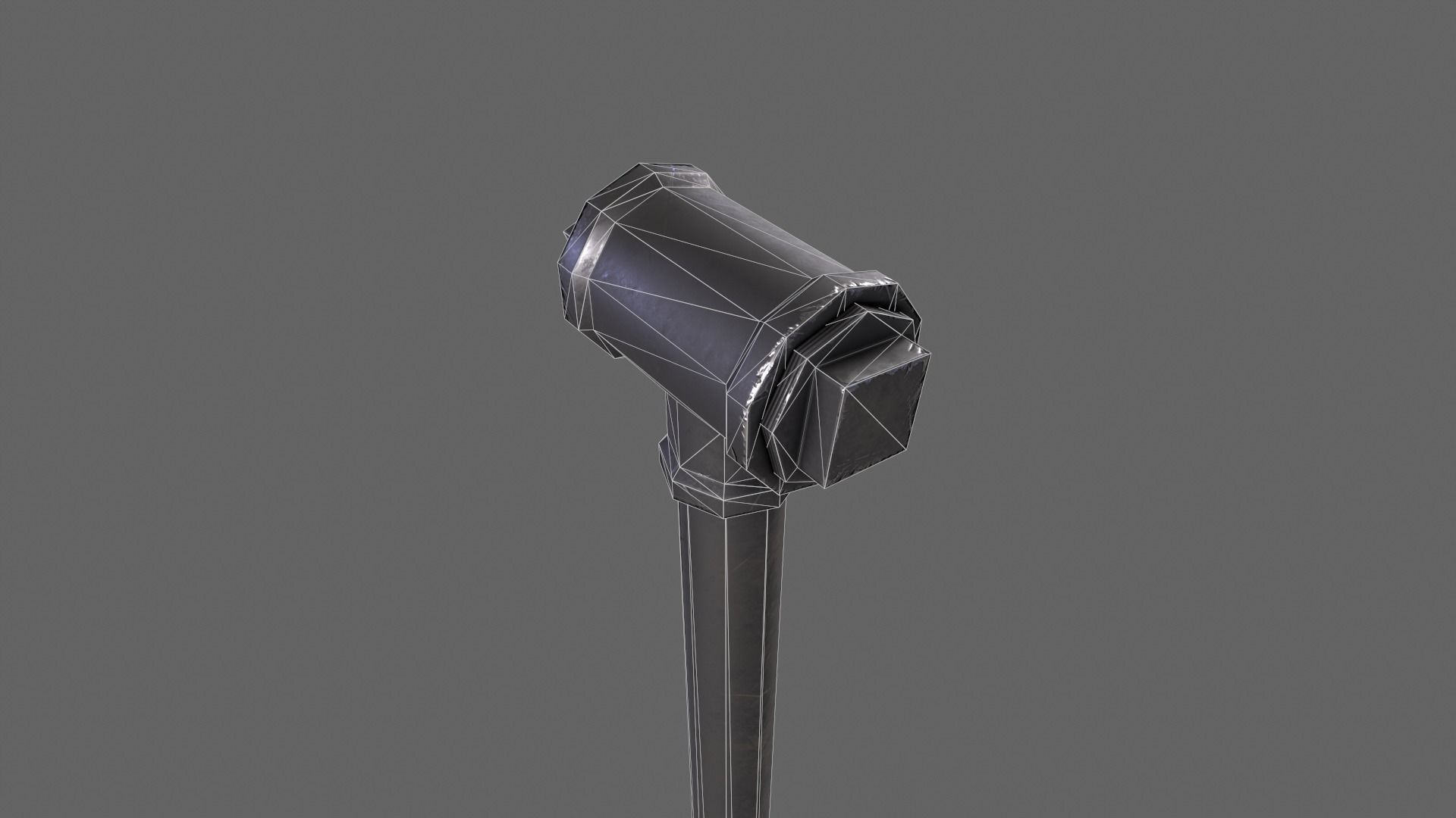 PBR Pipe Weapon V2b Low-poly 3D model_9