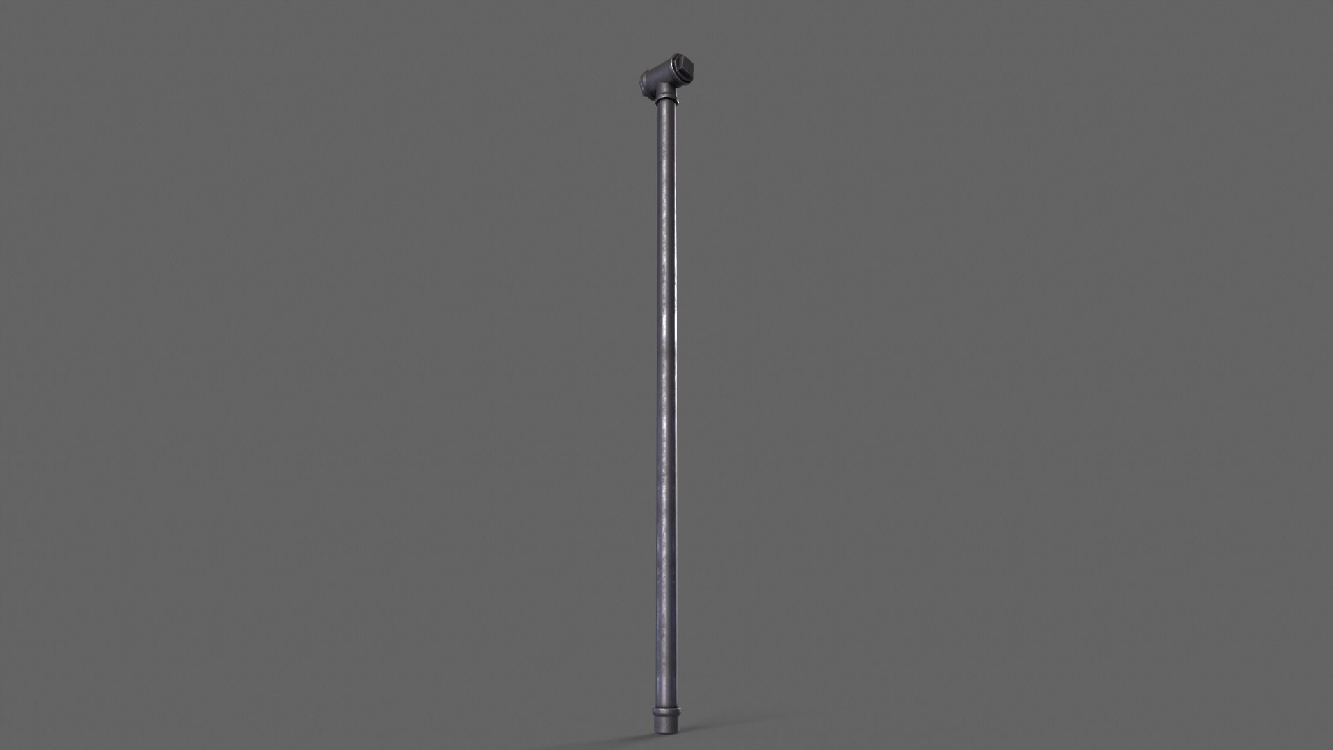 PBR Pipe Weapon V2b Low-poly 3D model_4