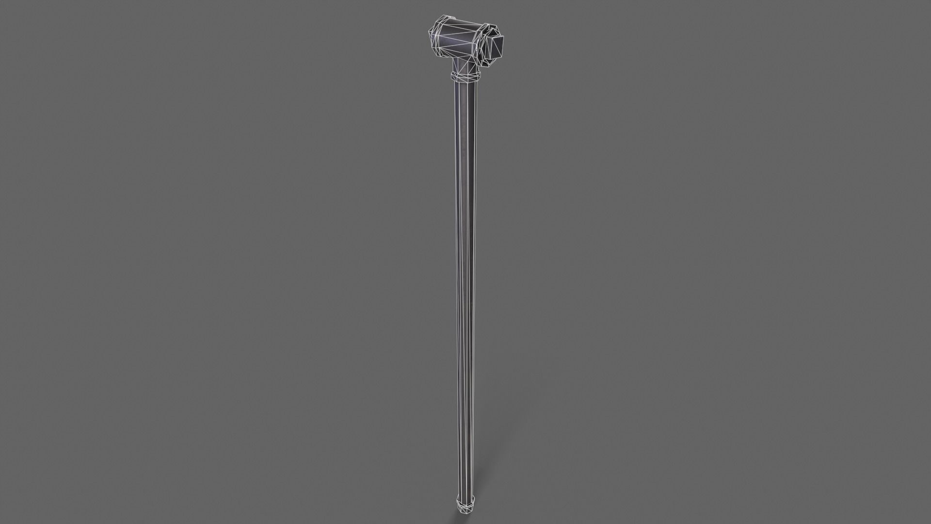 PBR Pipe Weapon V2b Low-poly 3D model_7