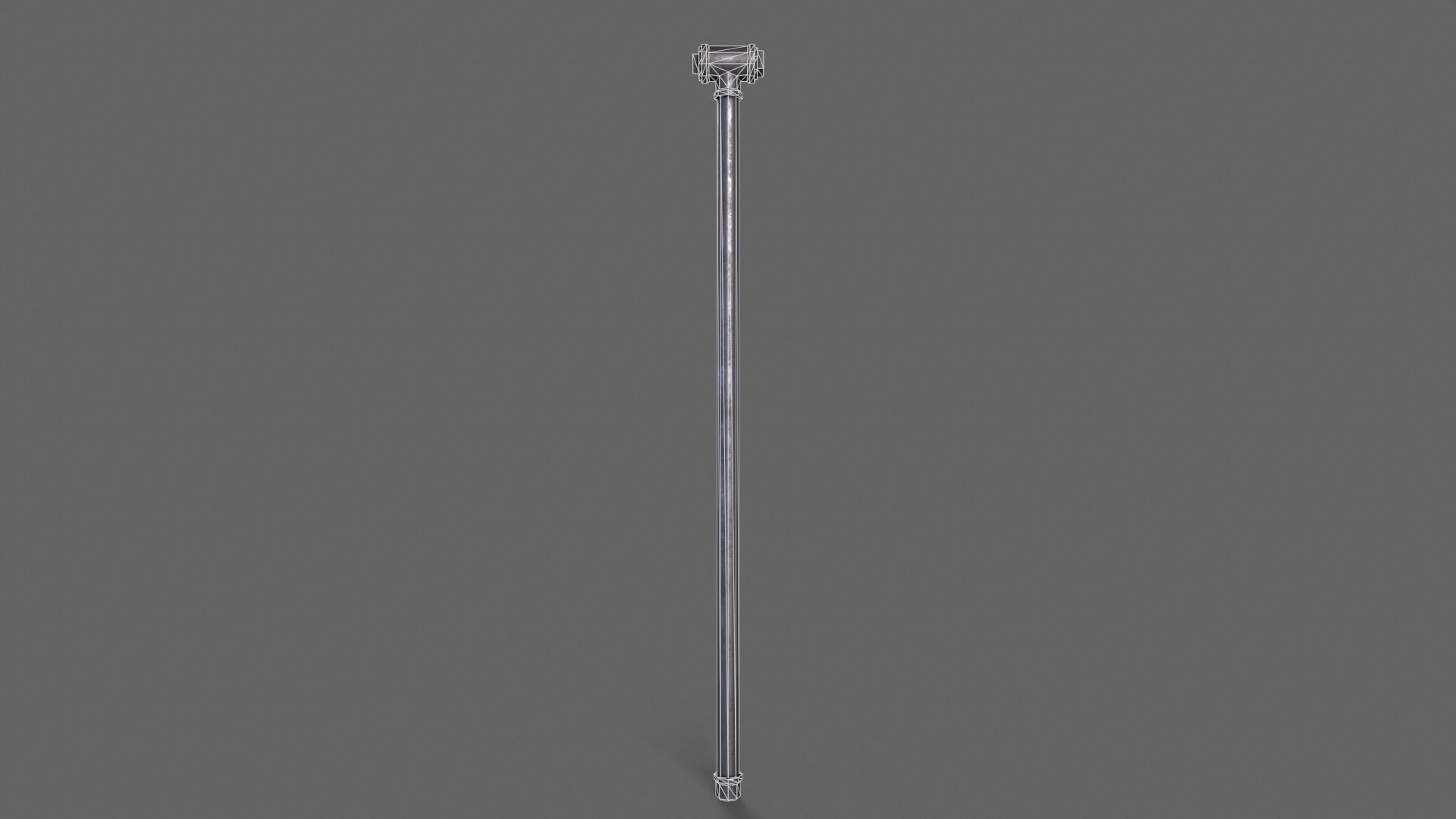 PBR Pipe Weapon V2b Low-poly 3D model_3
