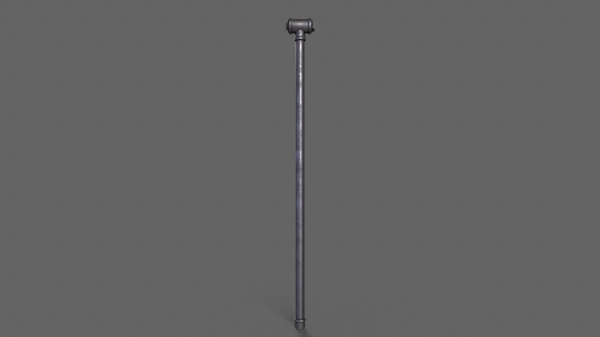 PBR Pipe Weapon V2b Low-poly 3D model_2