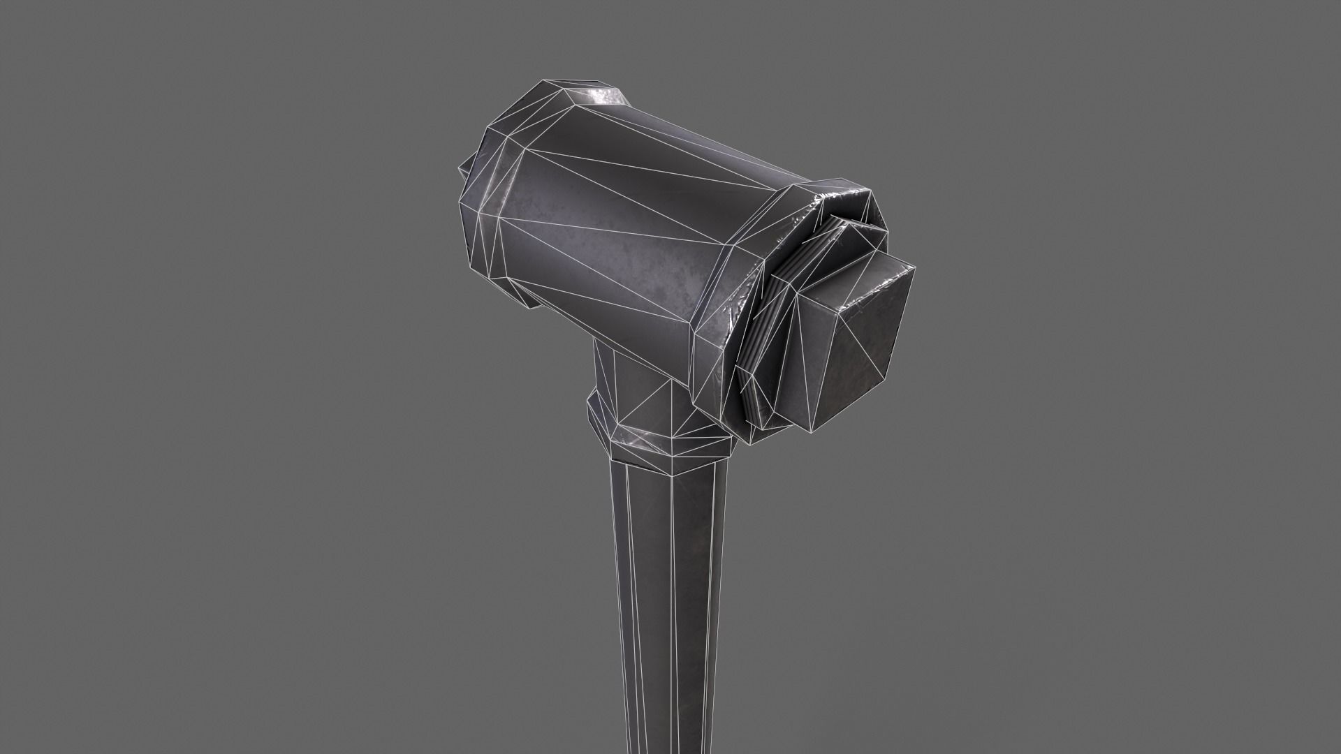 PBR Pipe Weapon V2c Low-poly 3D model_9