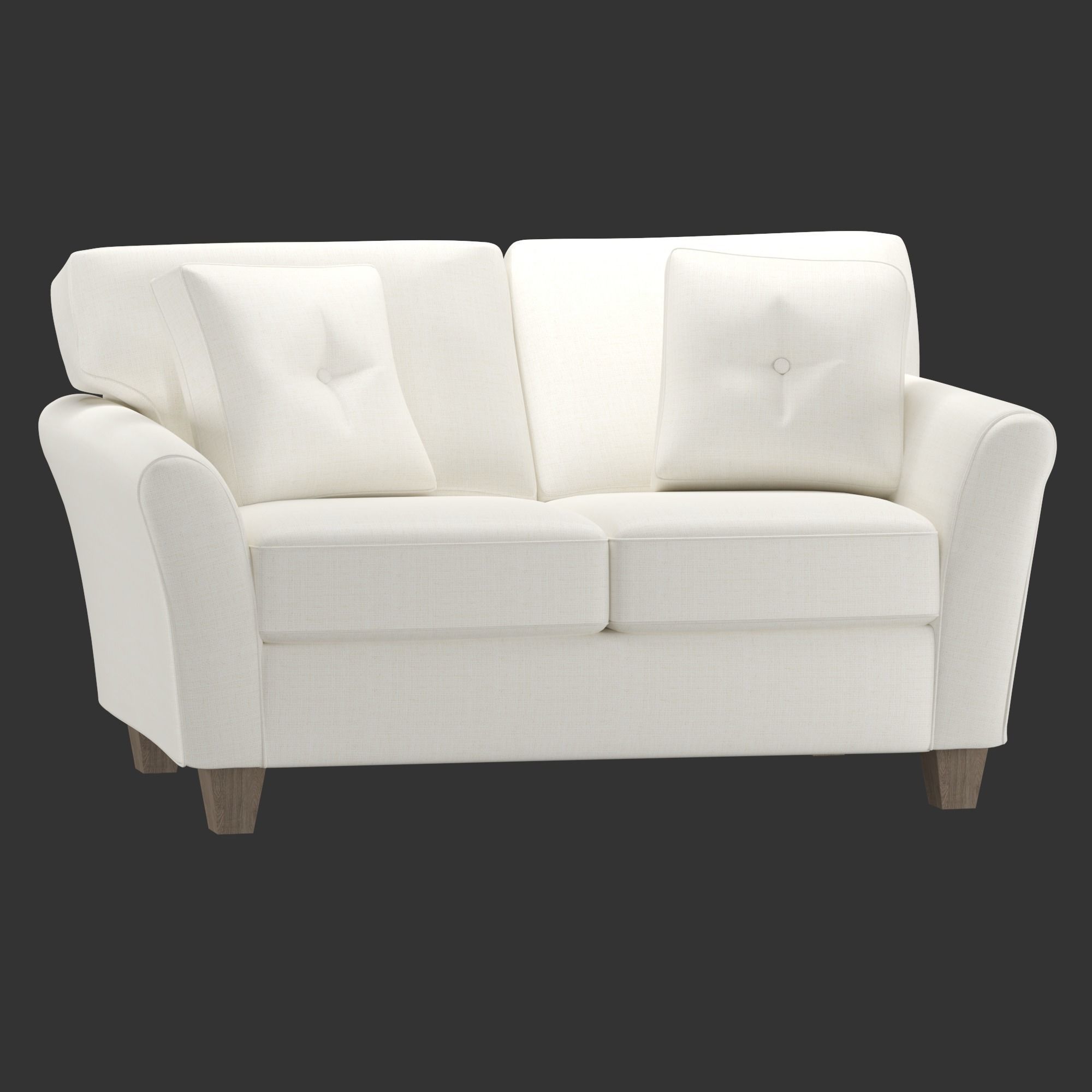 Maddie Loveseat Low-poly 3D model_5