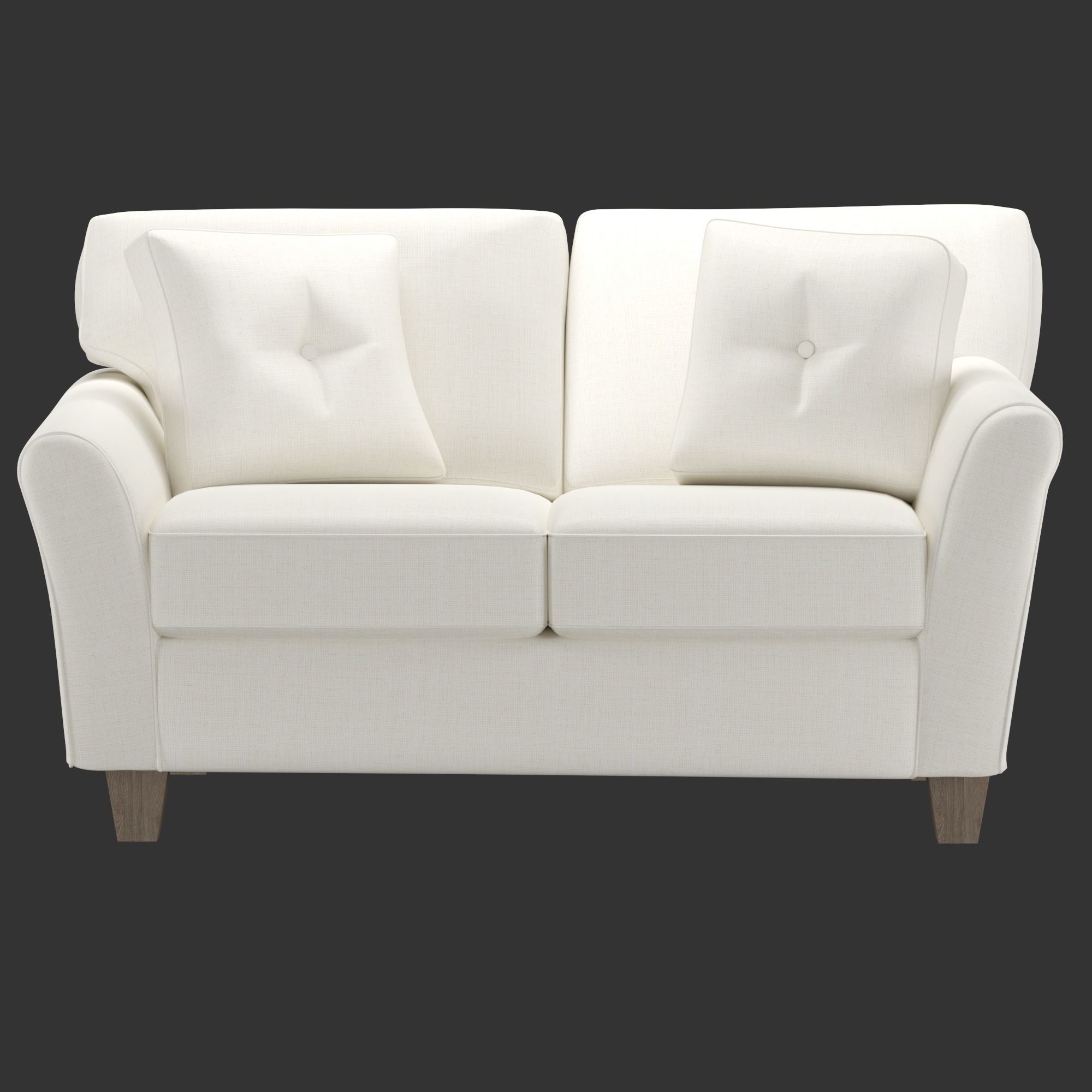 Maddie Loveseat Low-poly 3D model_2