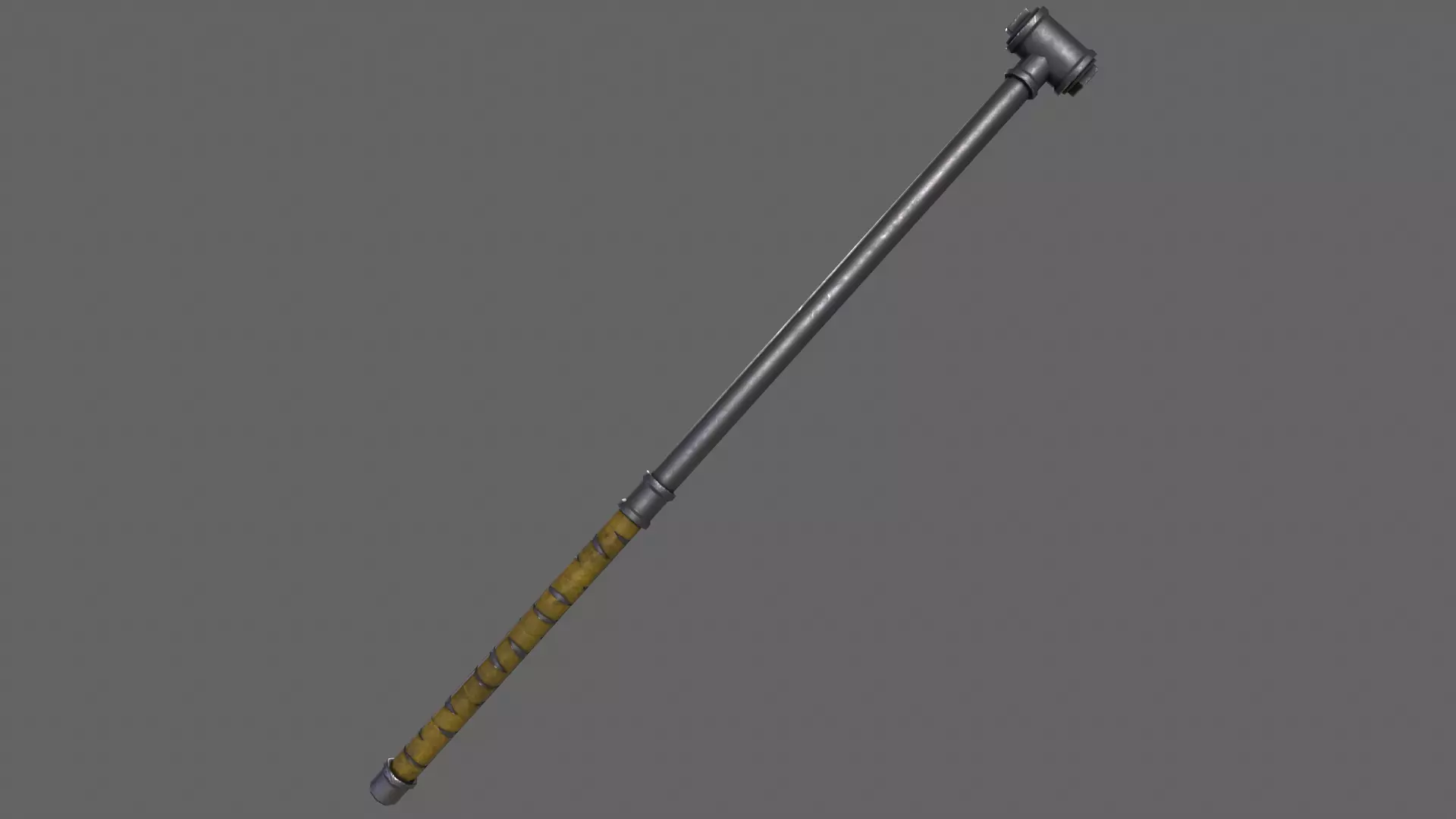 PBR Pipe Weapon V2f Low-poly 3D model_0