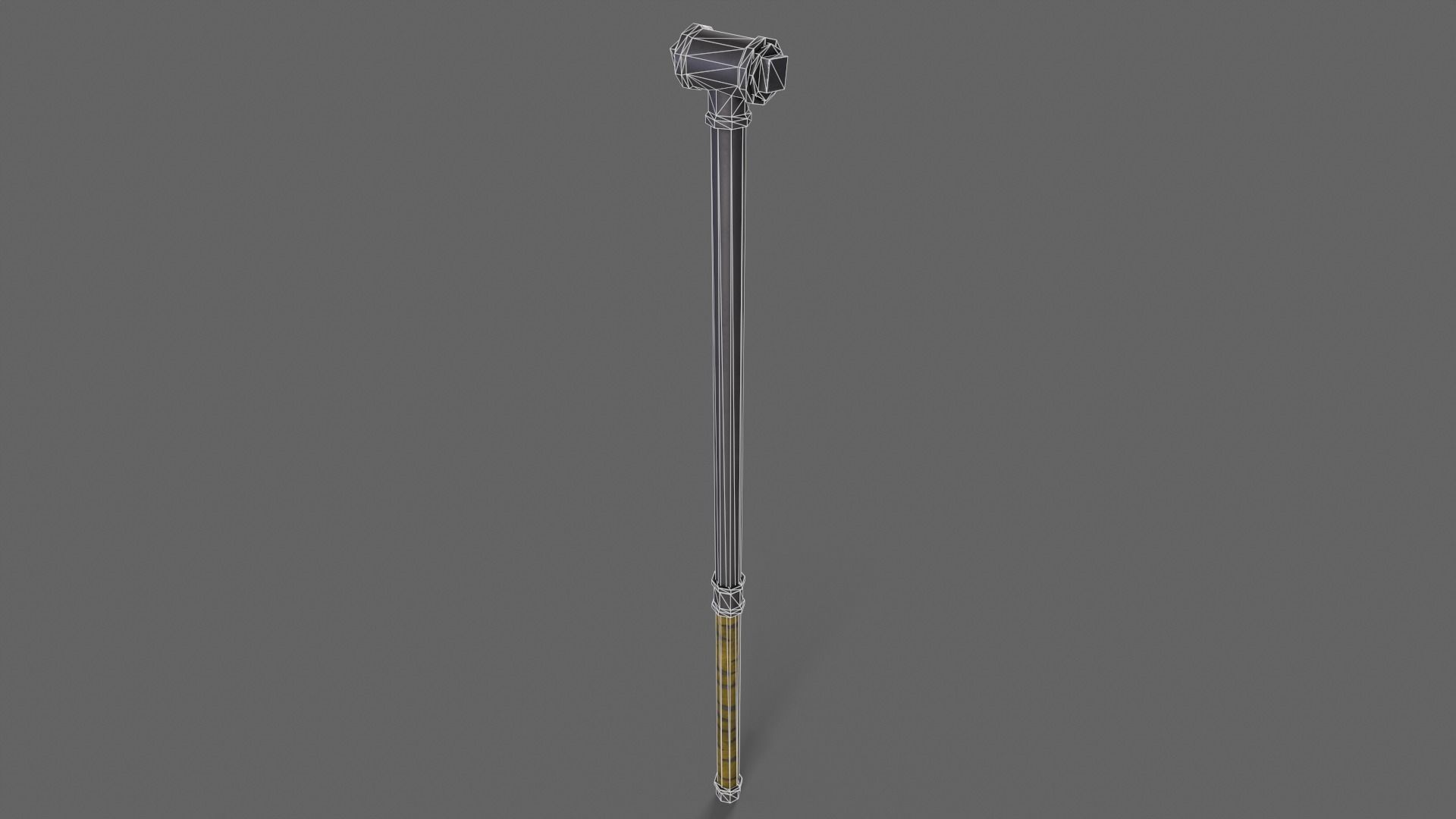 PBR Pipe Weapon V2f Low-poly 3D model_7