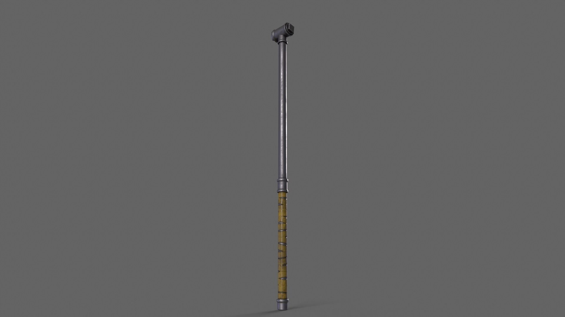 PBR Pipe Weapon V2f Low-poly 3D model_4