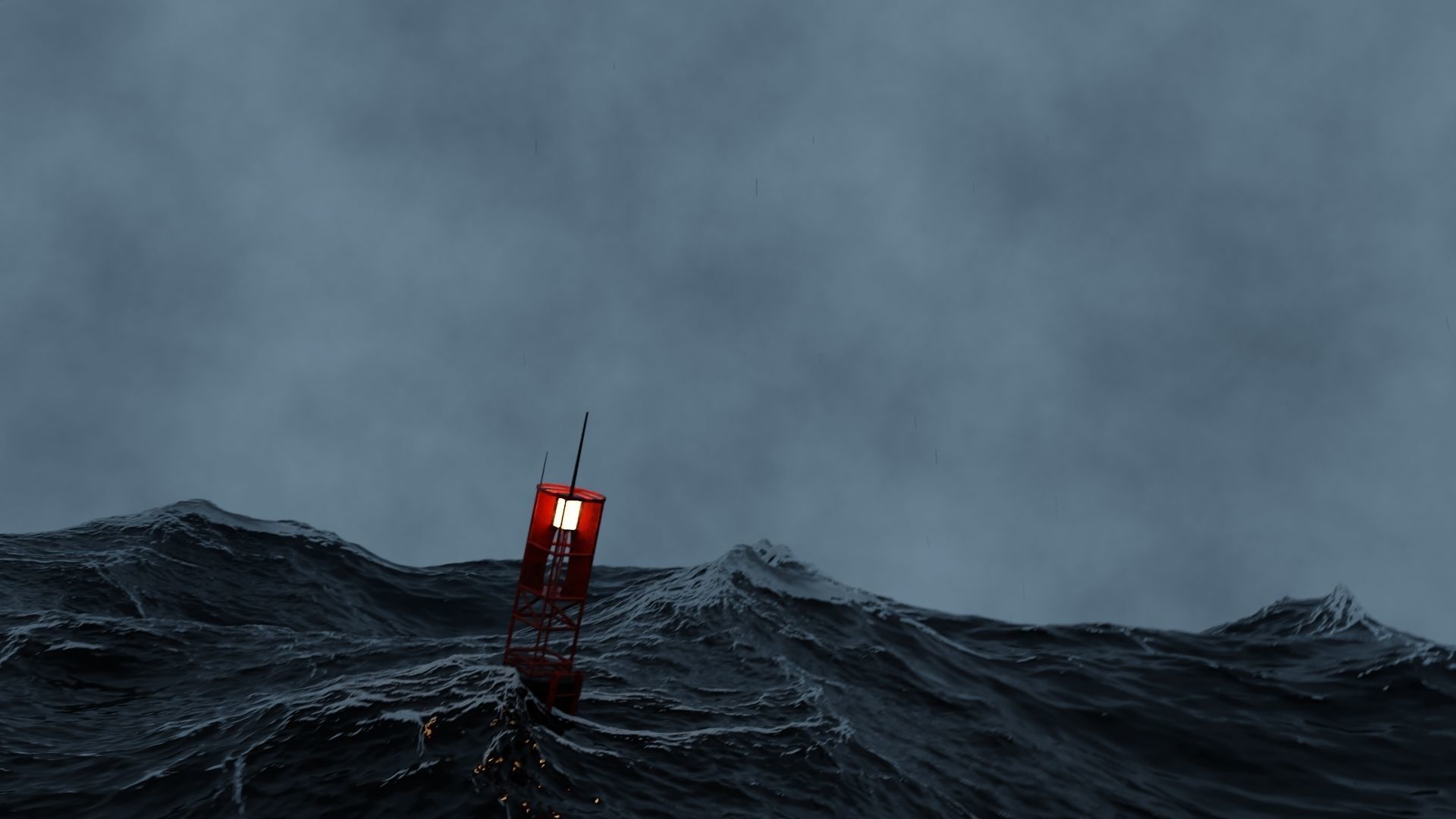 OCEAN 3D MODEL lighthouse in 3D model_3