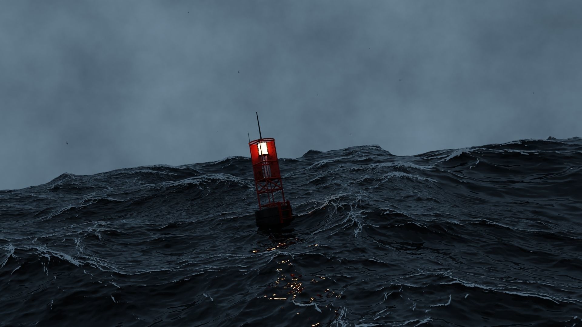 OCEAN 3D MODEL lighthouse in 3D model_5