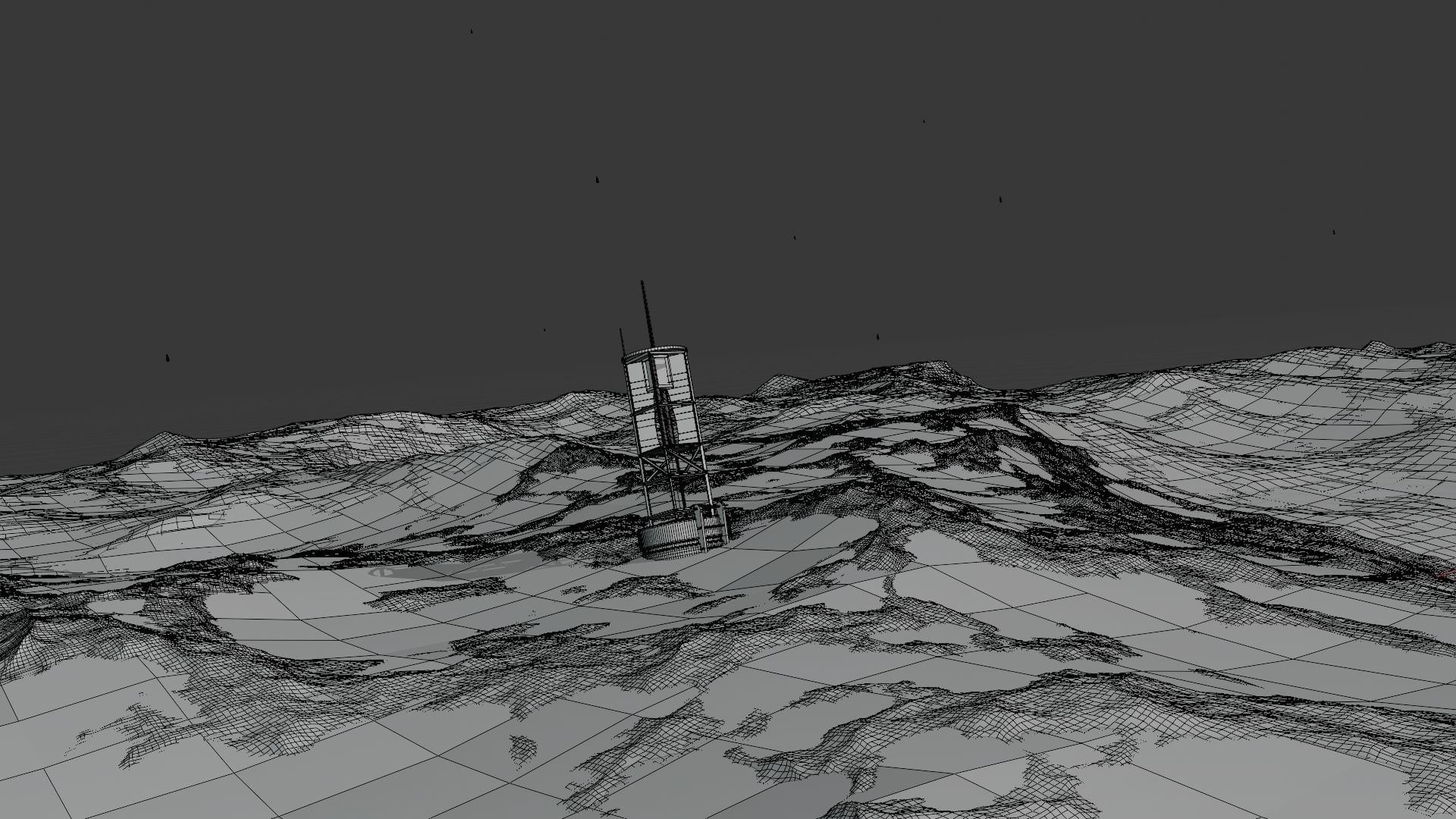 OCEAN 3D MODEL lighthouse in 3D model_4