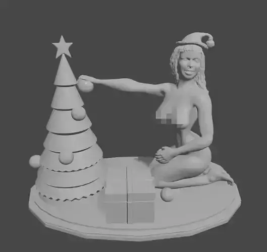 X-Mass Tree Woman 3D print model