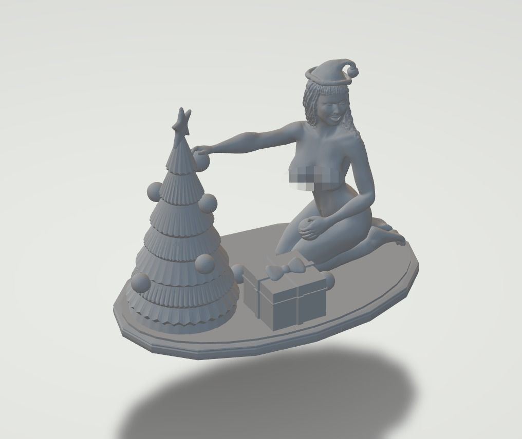 X-Mass Tree Woman 3D print model_4