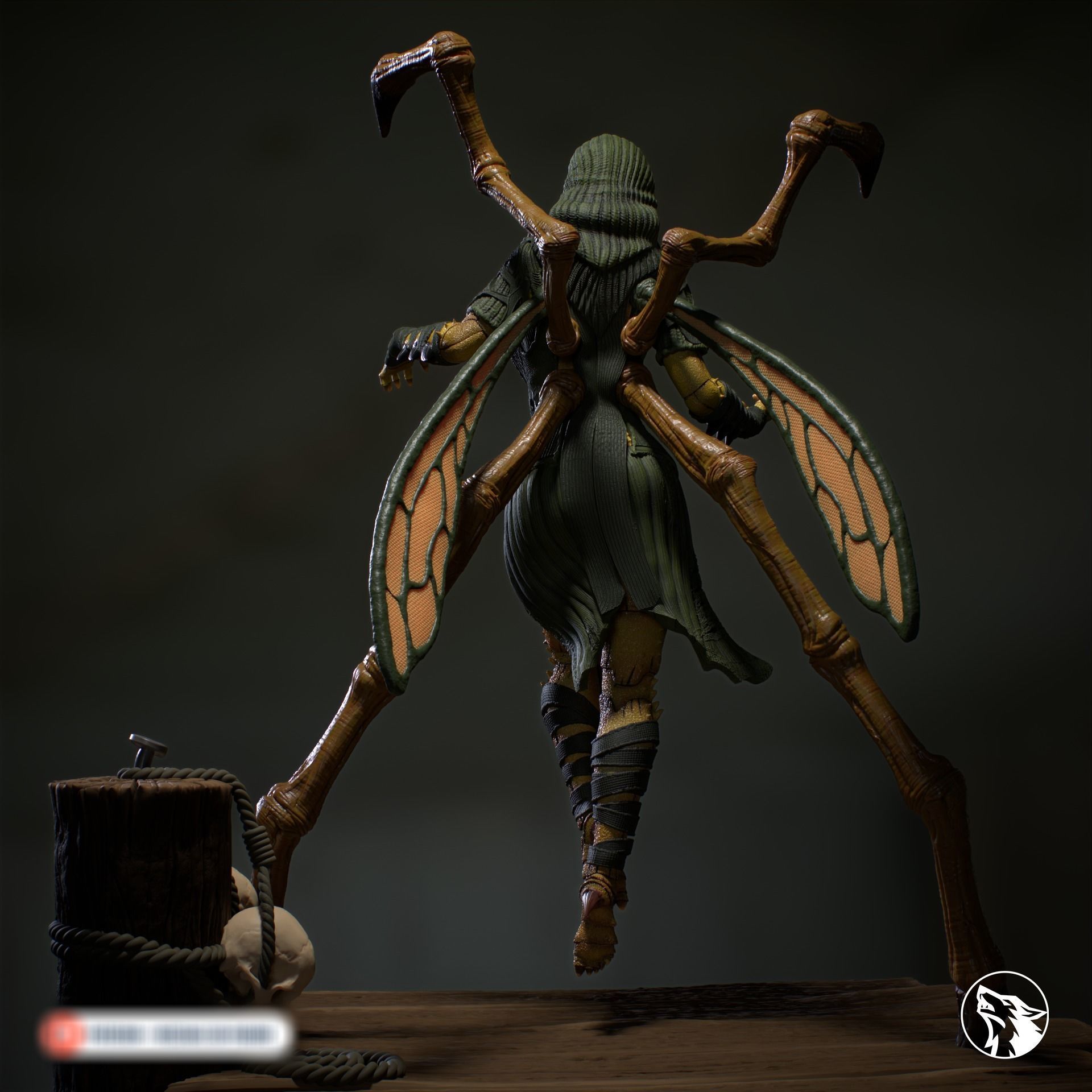D Vorah Mortal Kombat 3D print model_6