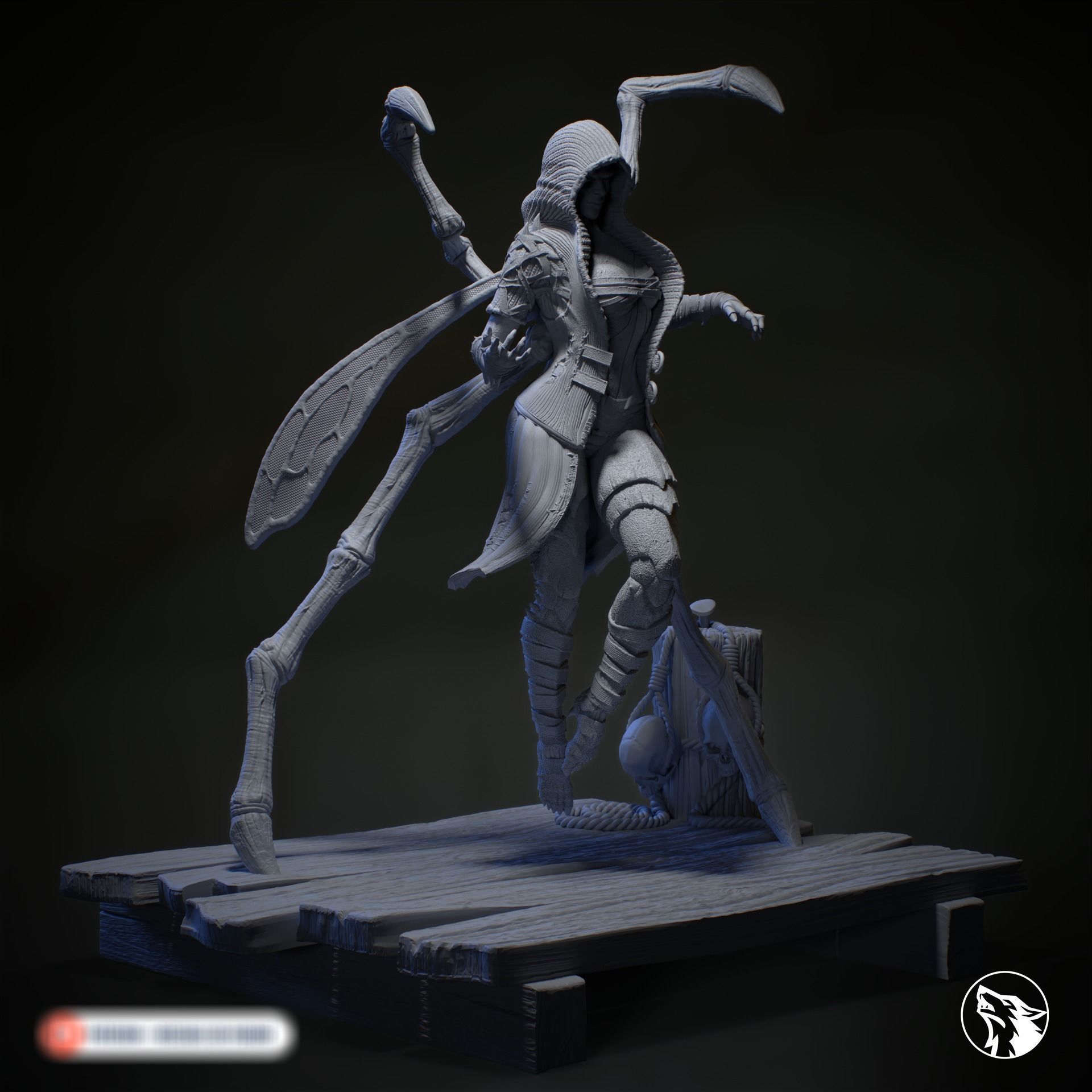 D Vorah Mortal Kombat 3D print model_1