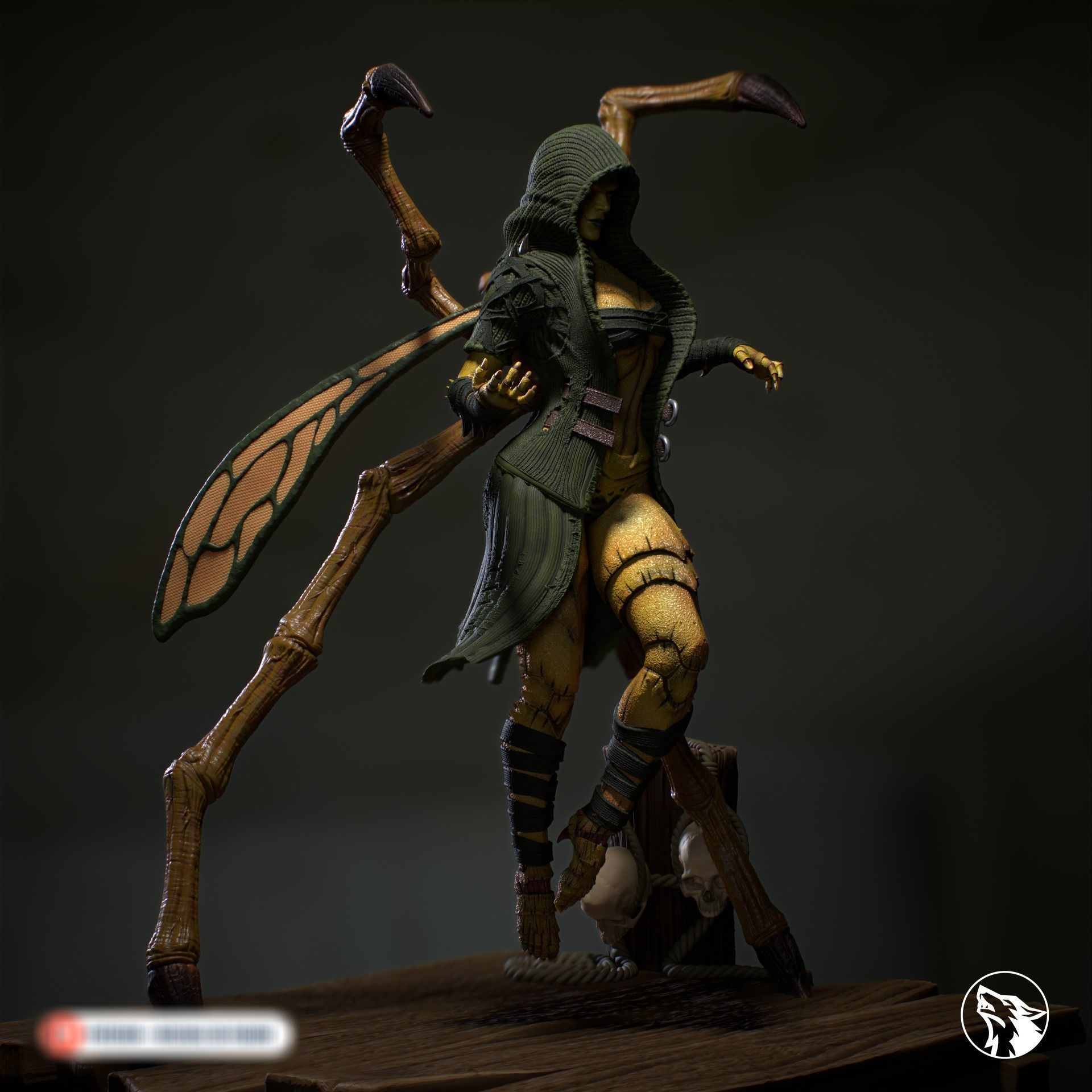 D Vorah Mortal Kombat 3D print model_3