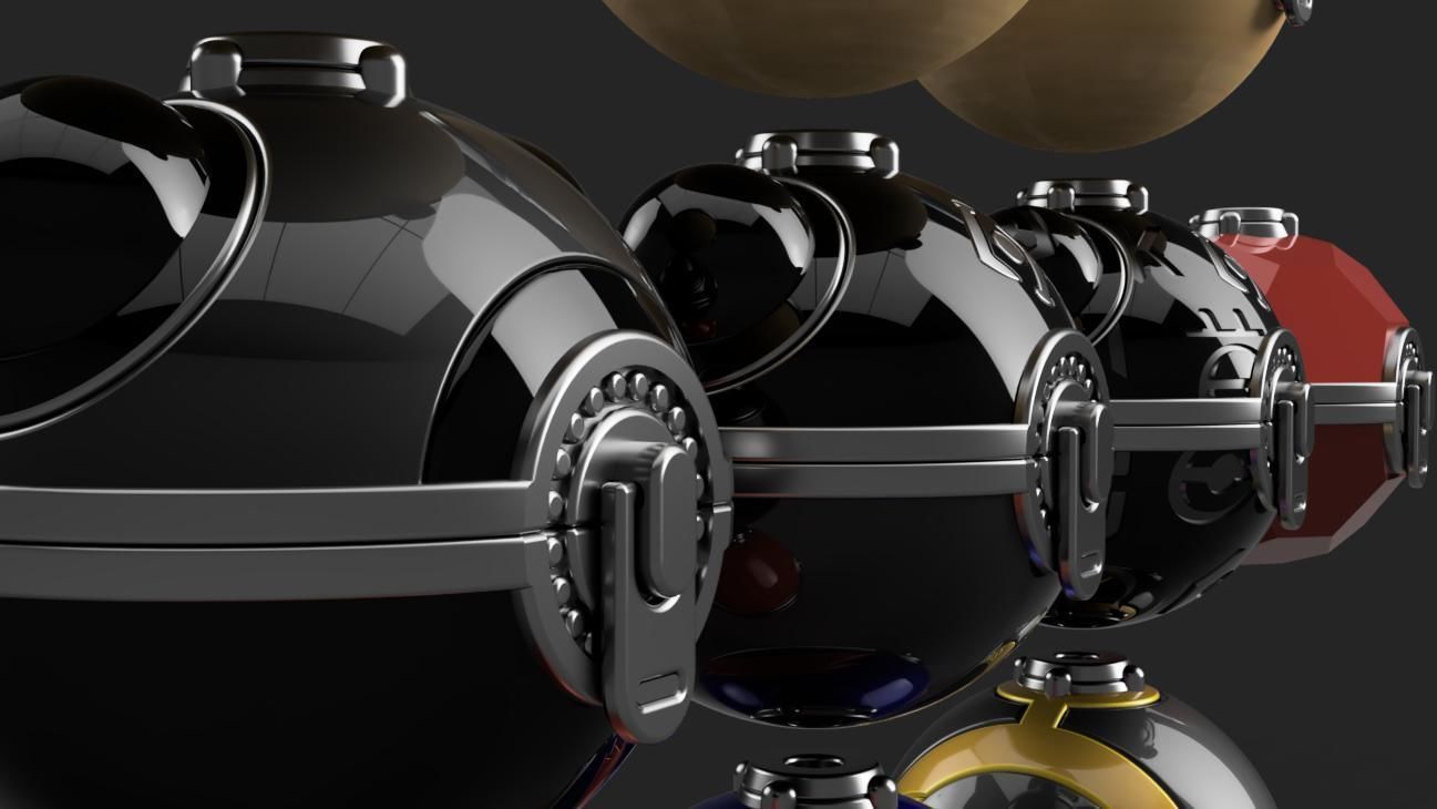 Pokemon - Assorted Hisuian Poke Ball Set - 10 Models 3D print model_4