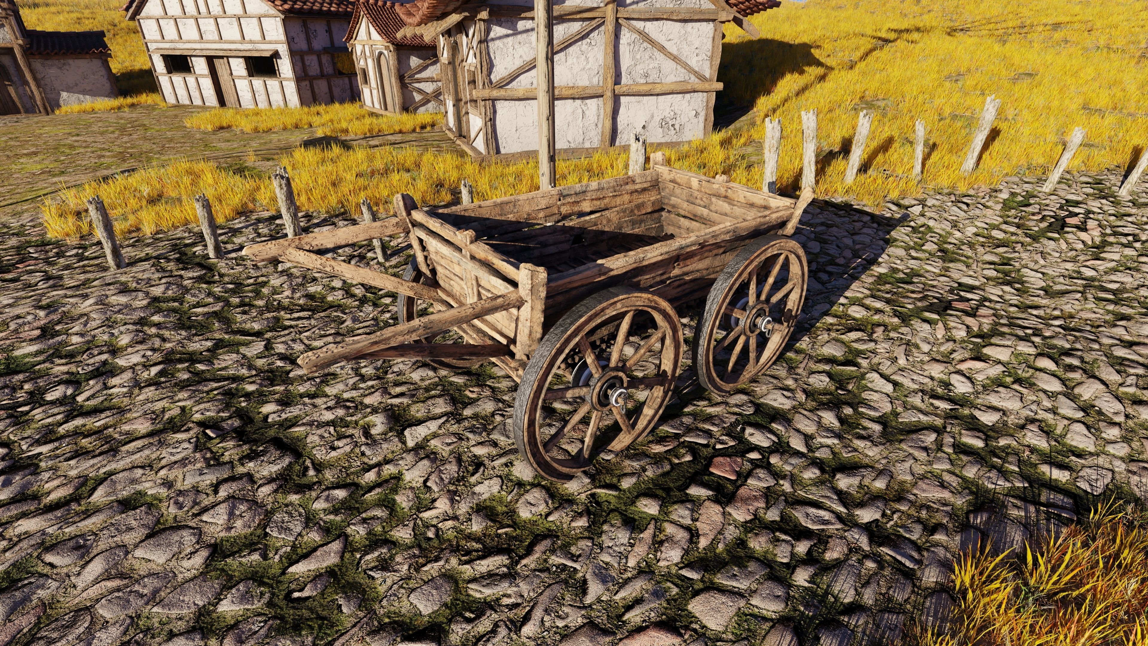 Farm Flower Field Scene 3D model_13