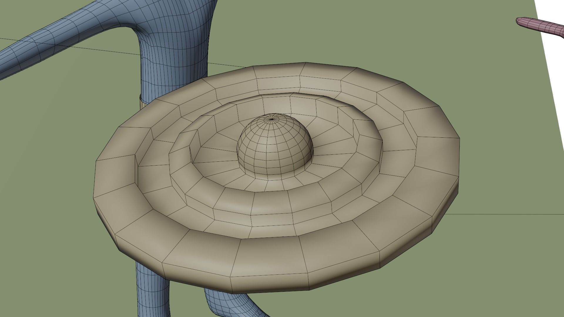 Humanoid Green Goblin with weapon and shield Low-poly 3D model_7