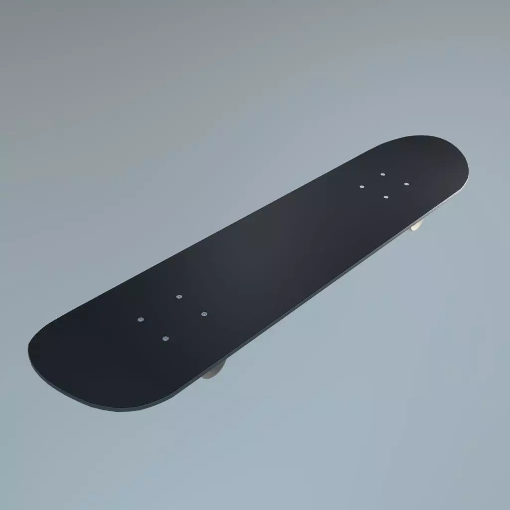 Skateboard rigged Free low-poly 3D model