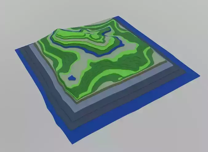 Topology map Free 3D model