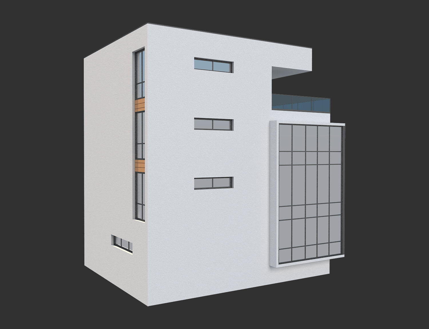 Modern House 21 3D model_3
