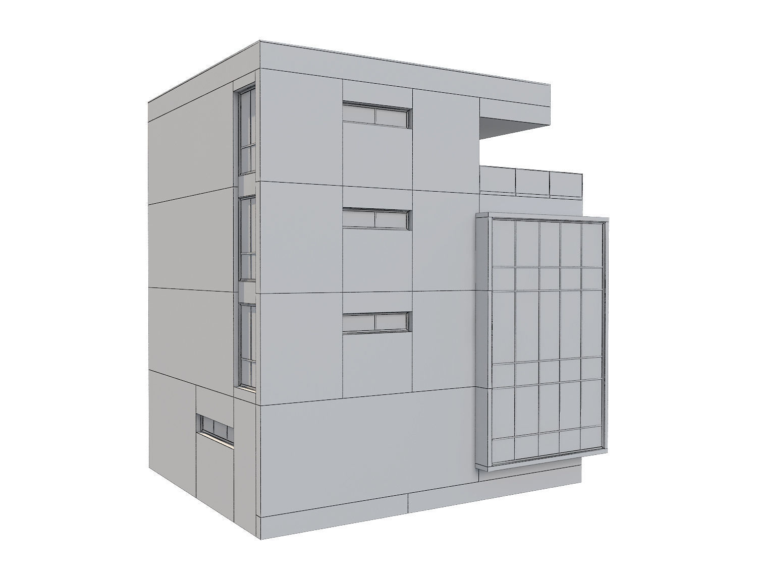 Modern House 21 3D model_9