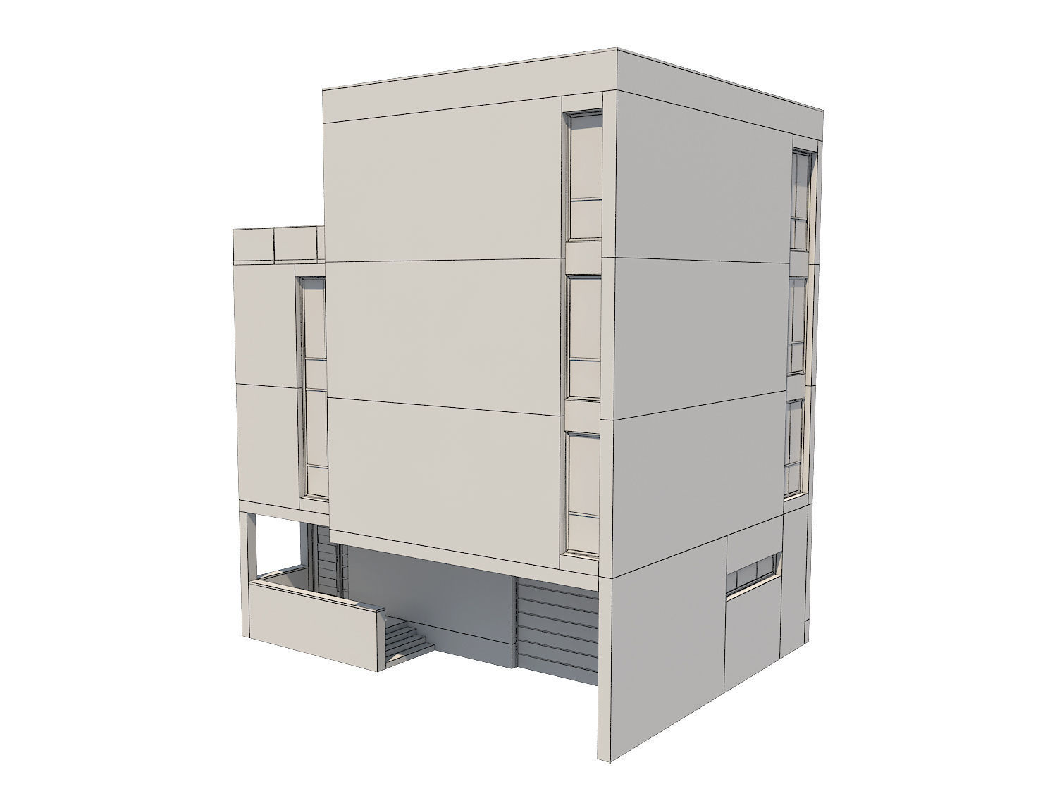 Modern House 21 3D model_8