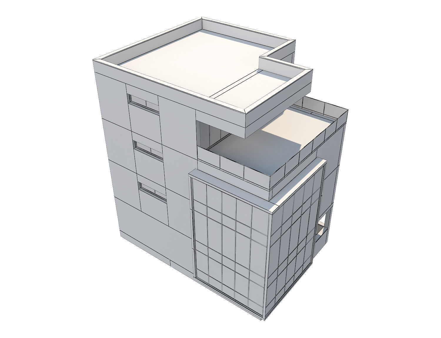 Modern House 21 3D model_12