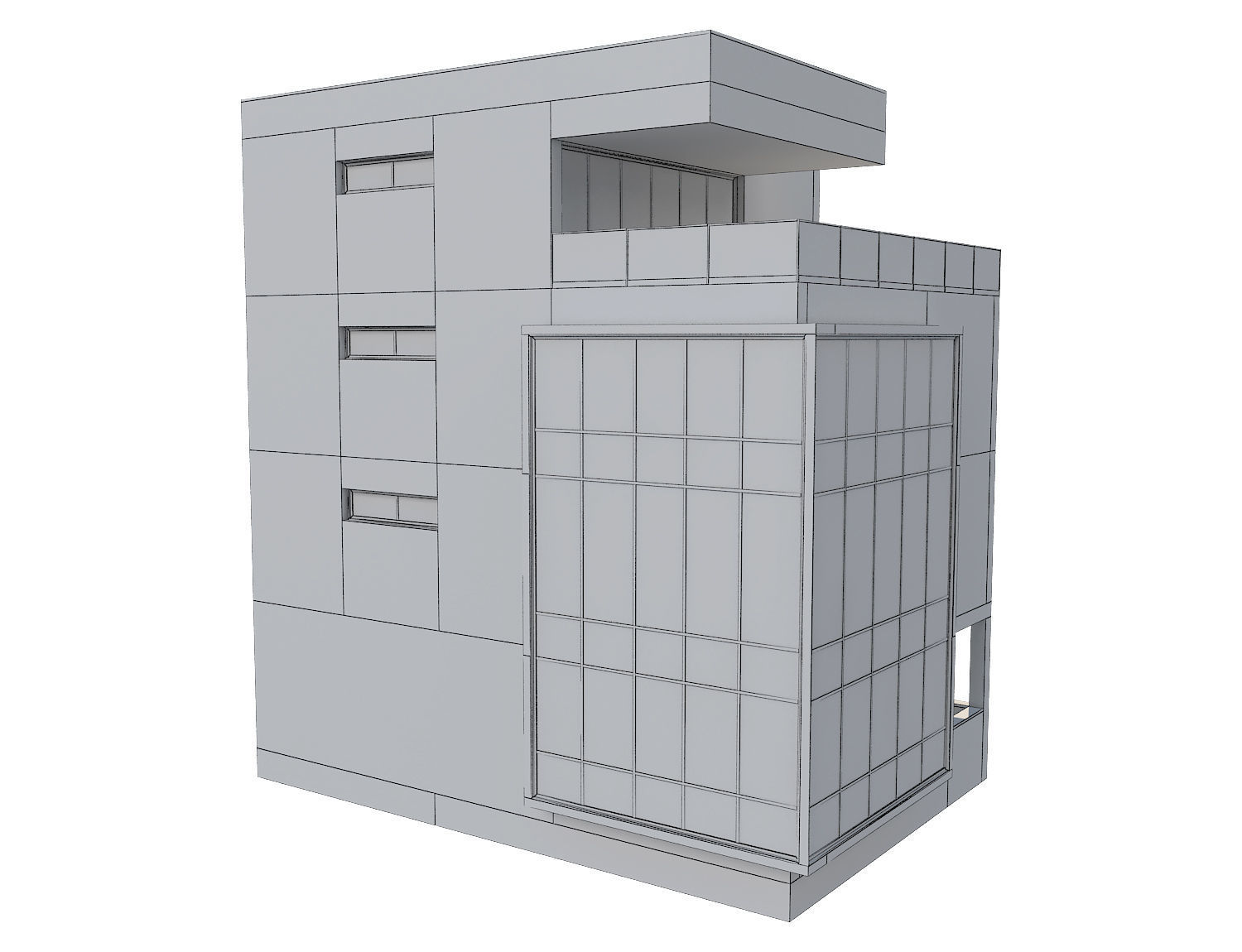 Modern House 21 3D model_10