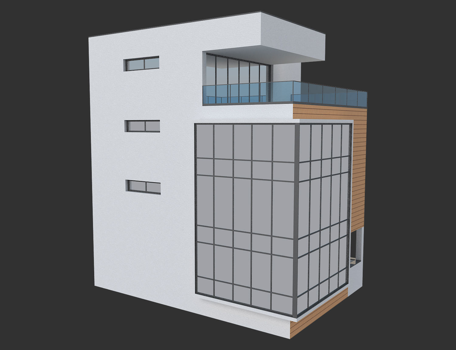 Modern House 21 3D model_4