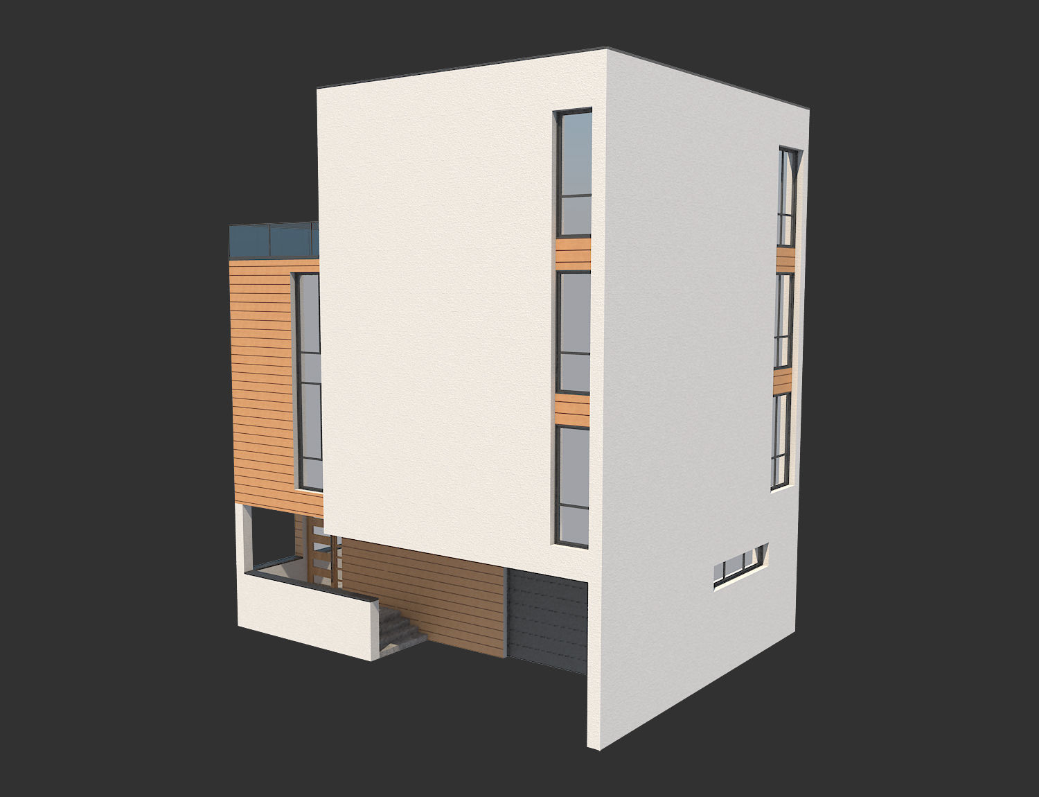 Modern House 21 3D model_2