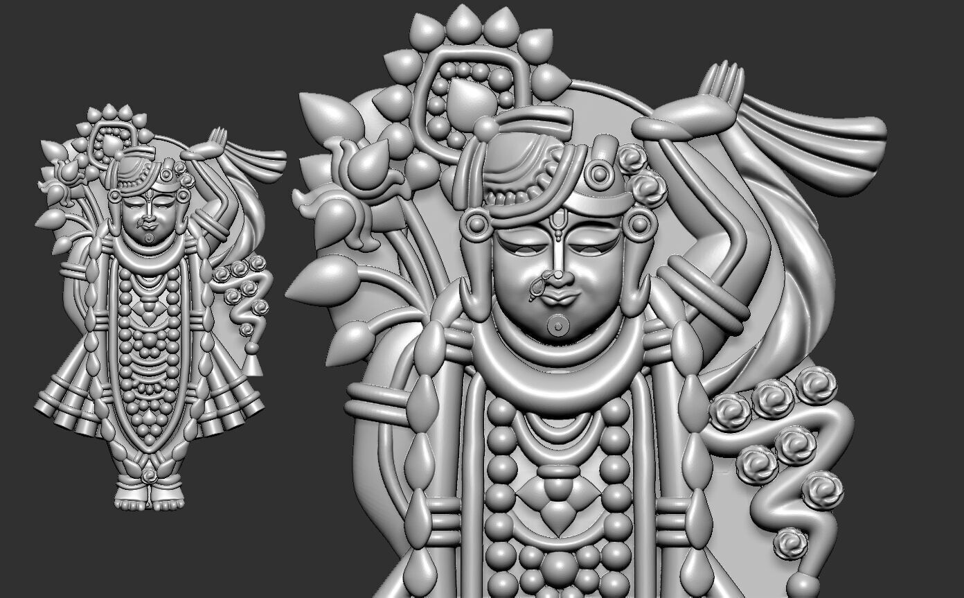 shrinath ji 3D print model_2