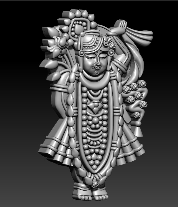 shrinath ji 3D print model_3