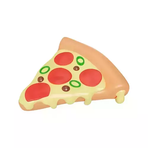 Cartoon Sliced Piza