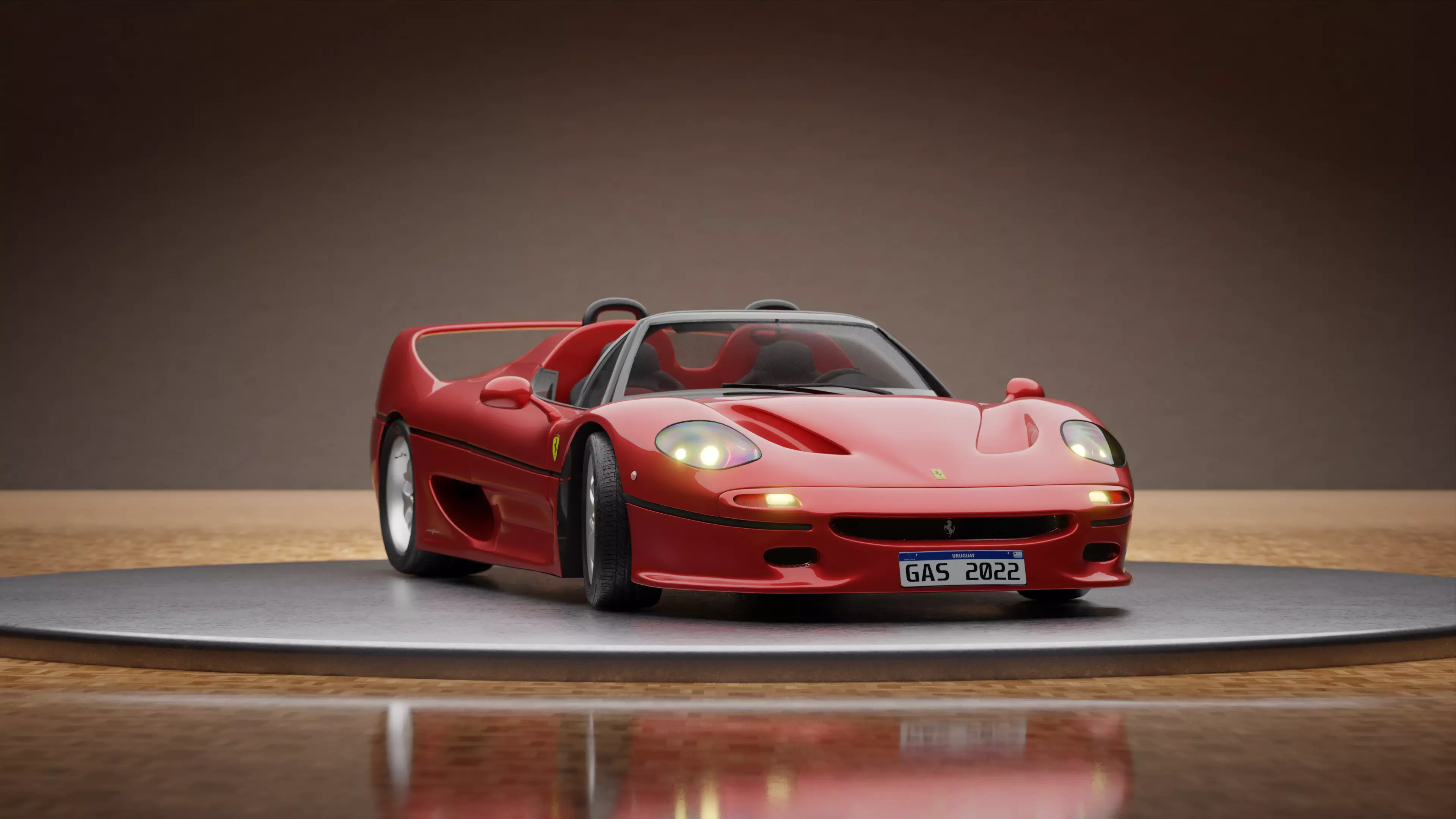Ferrari F-50 Complete Edition Low-poly 3D model
