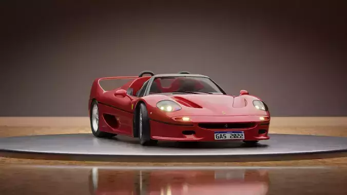 Ferrari F-50 Complete Edition Low-poly 3D model