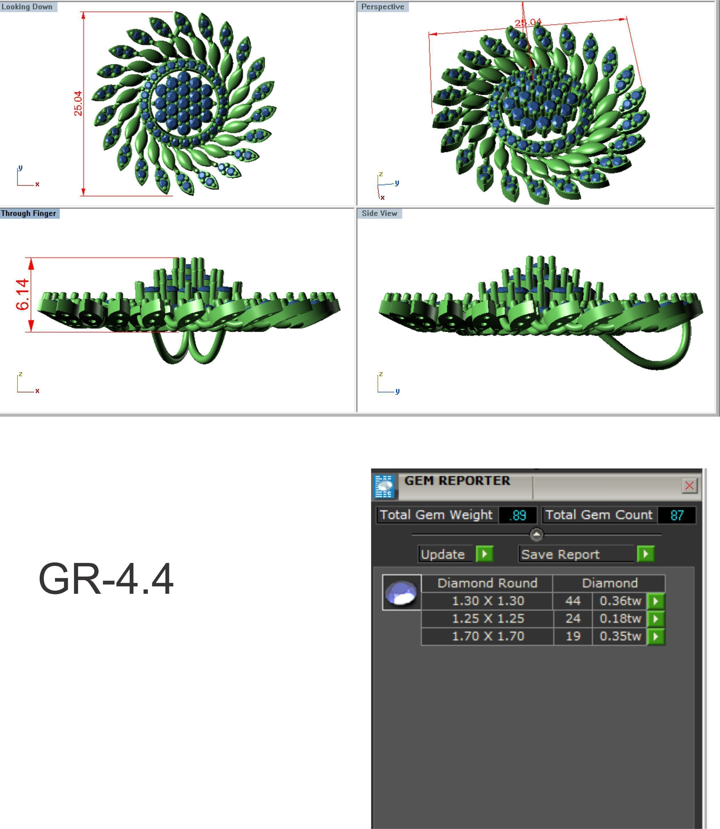 Earrings Pendant Set 3dm STL OBJ FBX Renders Details 3D print model_3