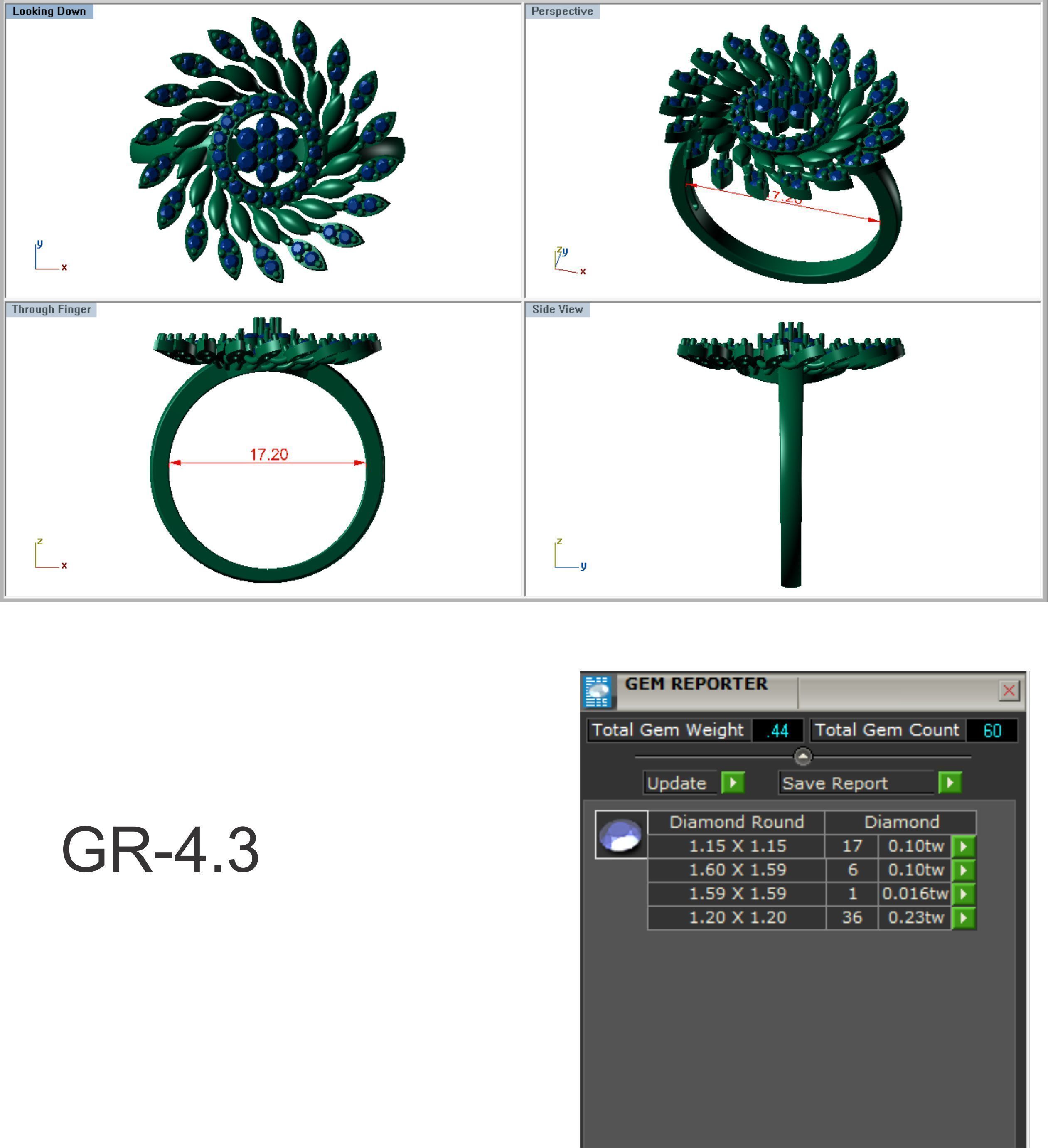 Earrings Pendant Set 3dm STL OBJ FBX Renders Details 3D print model_2