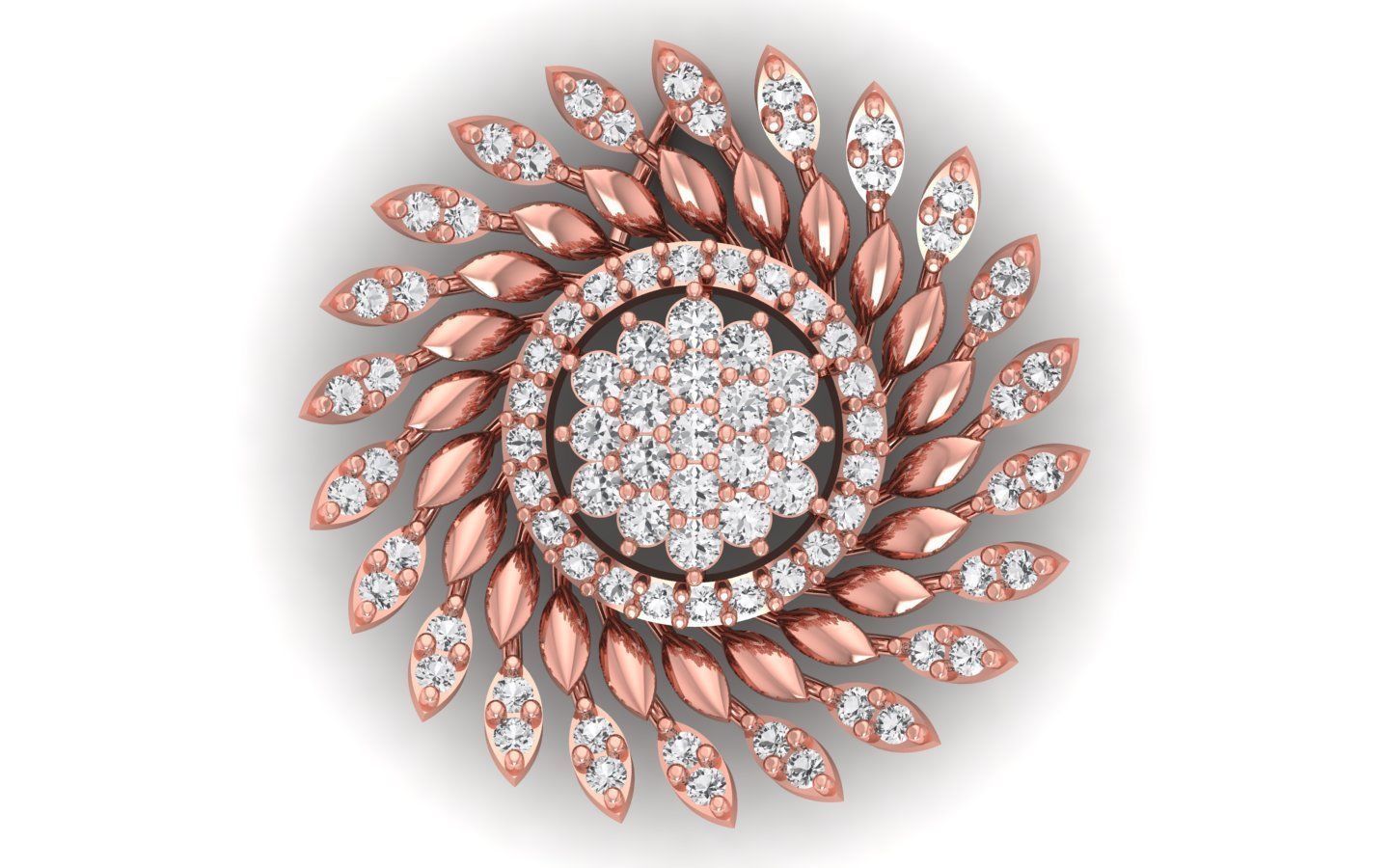 Earrings Pendant Set 3dm STL OBJ FBX Renders Details 3D print model_6