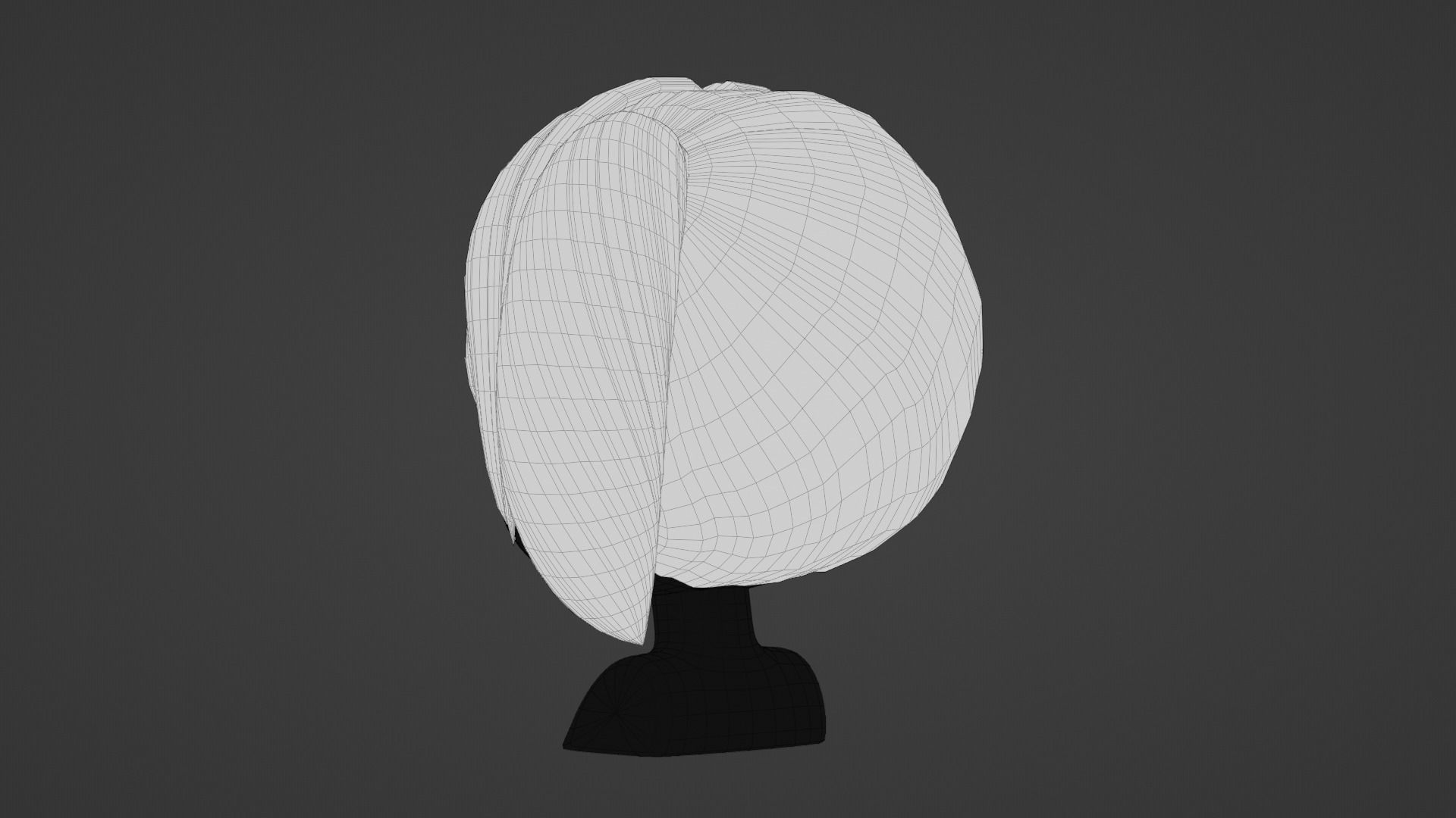 Chibi Female Hair Style 10 3D model_15