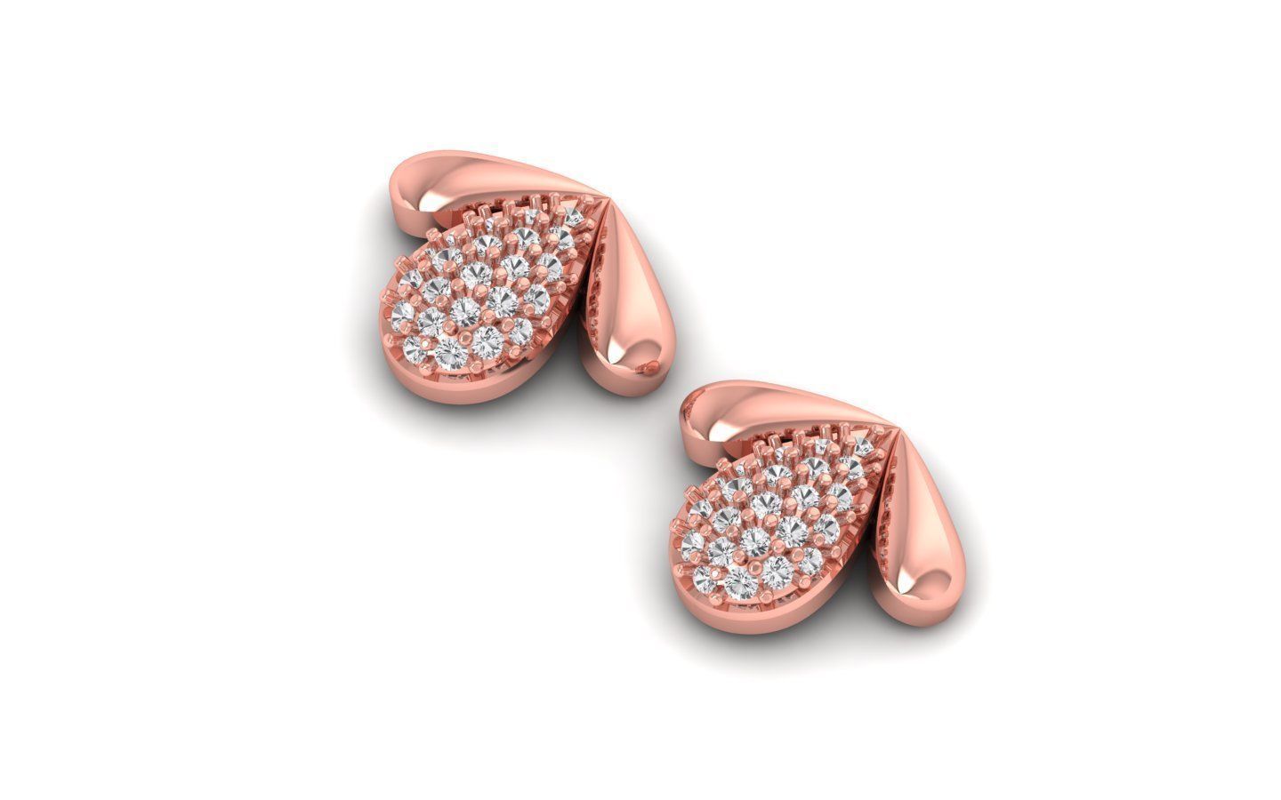 Earrings Pendant Set 3dm STL OBJ FBX Renders Details 3D print model_4