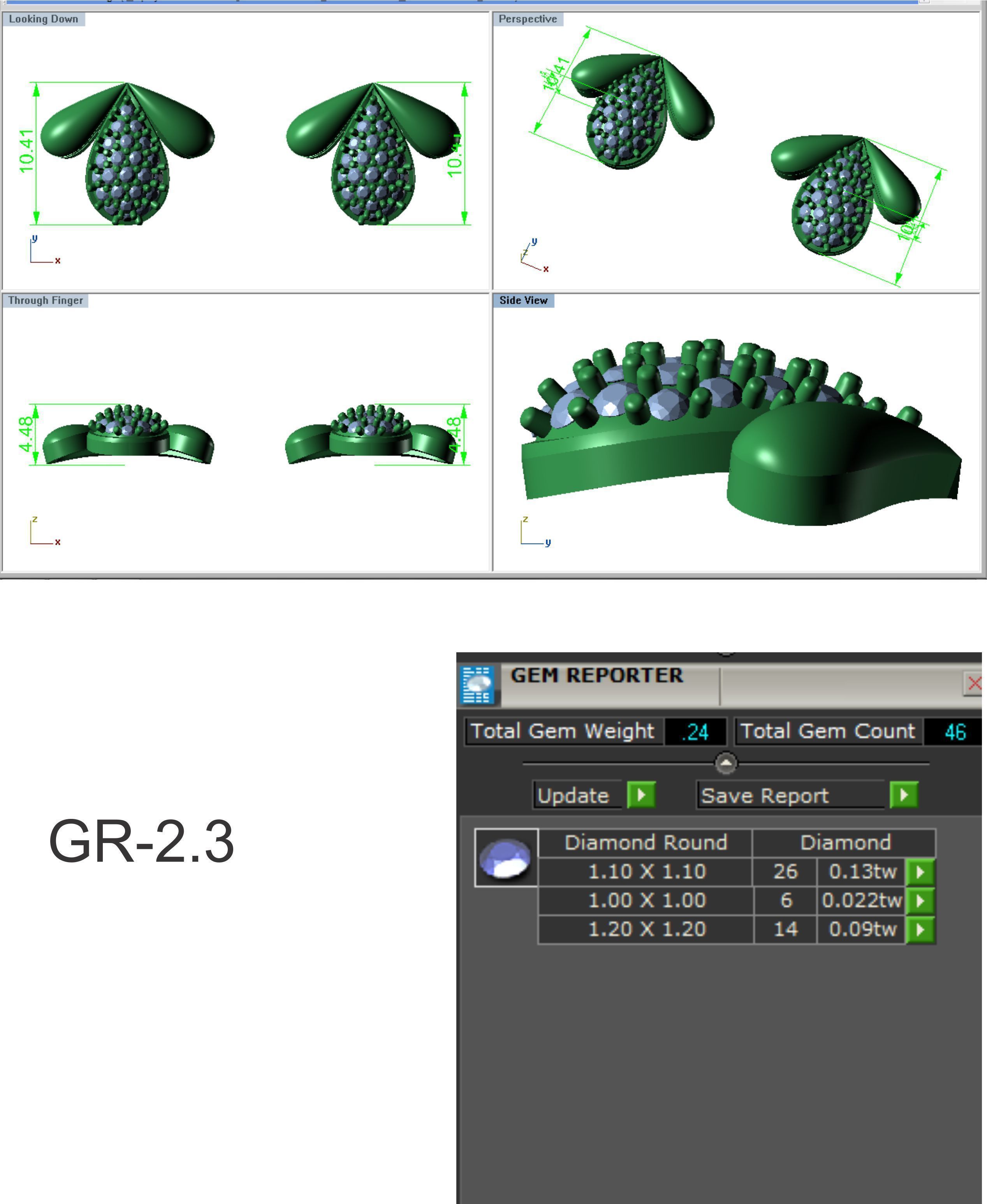 Earrings Pendant Set 3dm STL OBJ FBX Renders Details 3D print model_8