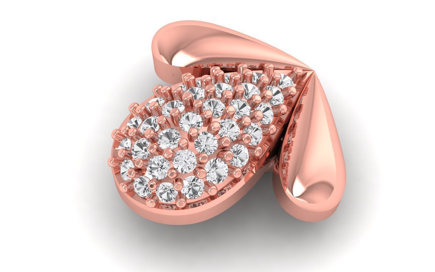 Earrings Pendant Set 3dm STL OBJ FBX Renders Details 3D print model_2