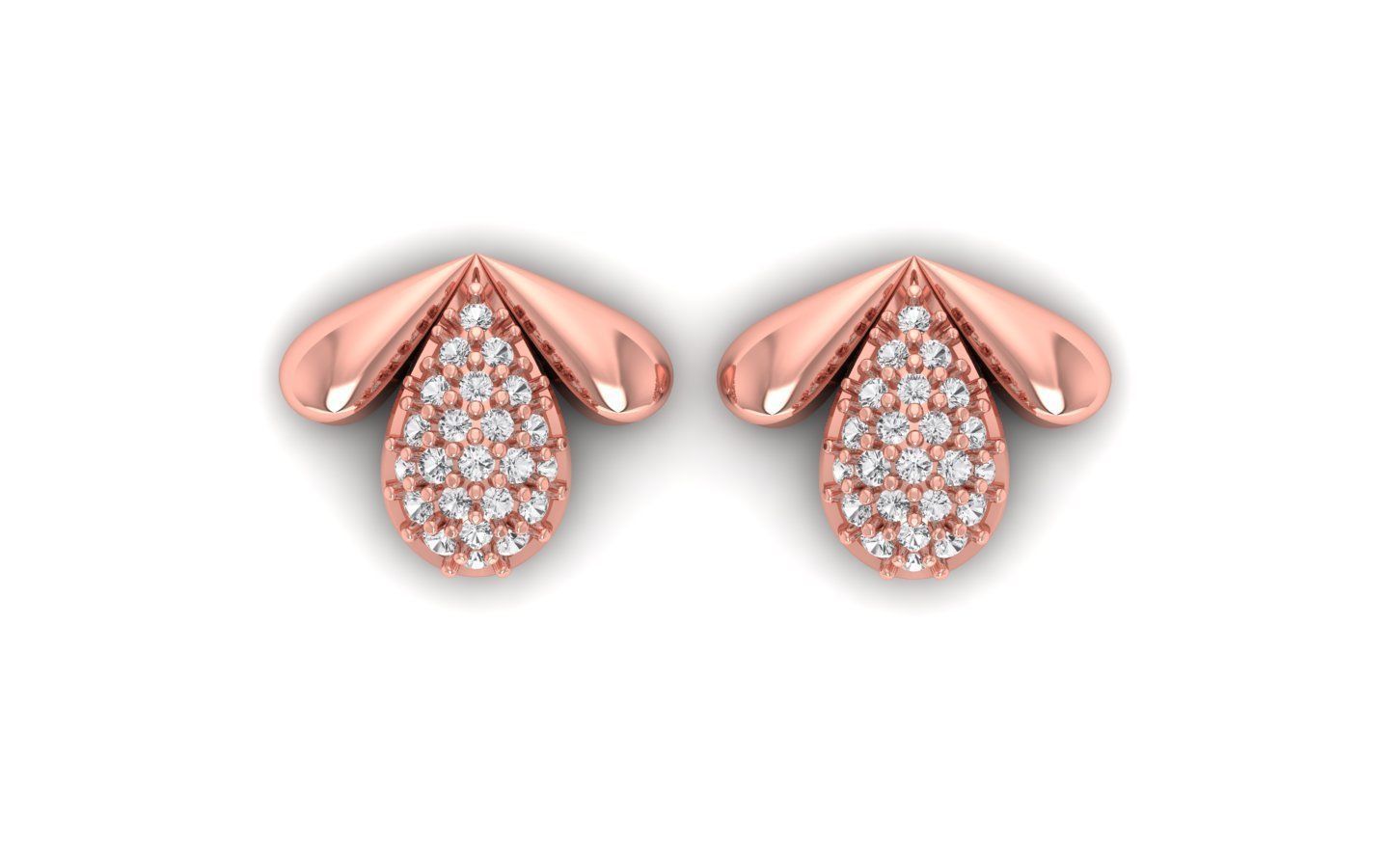 Earrings Pendant Set 3dm STL OBJ FBX Renders Details 3D print model_5