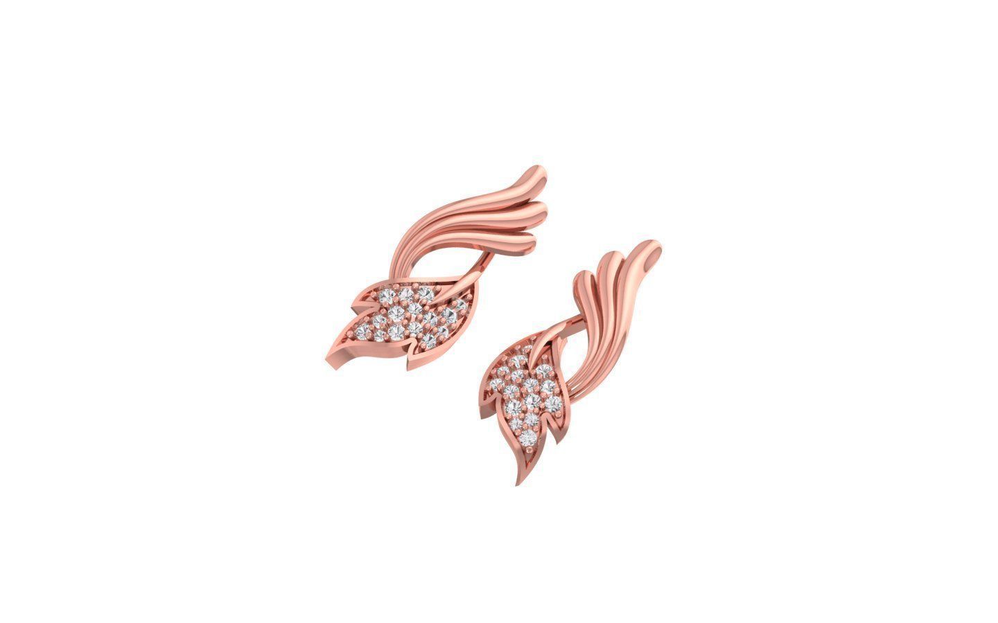 Earrings Pendant Set 3dm STL OBJ FBX Renders Details 3D print model_5