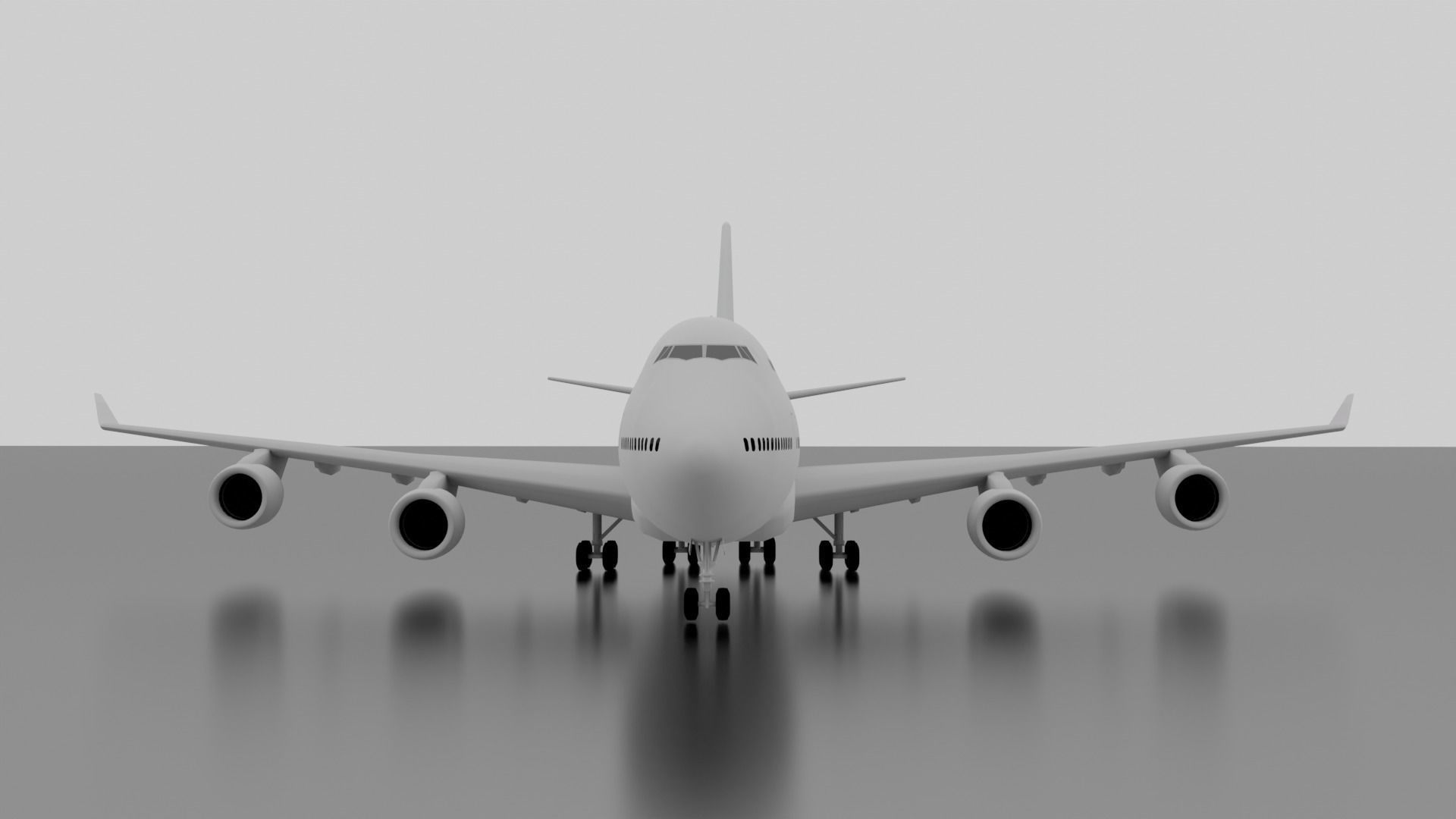 Boeing 747-400 3D model_1